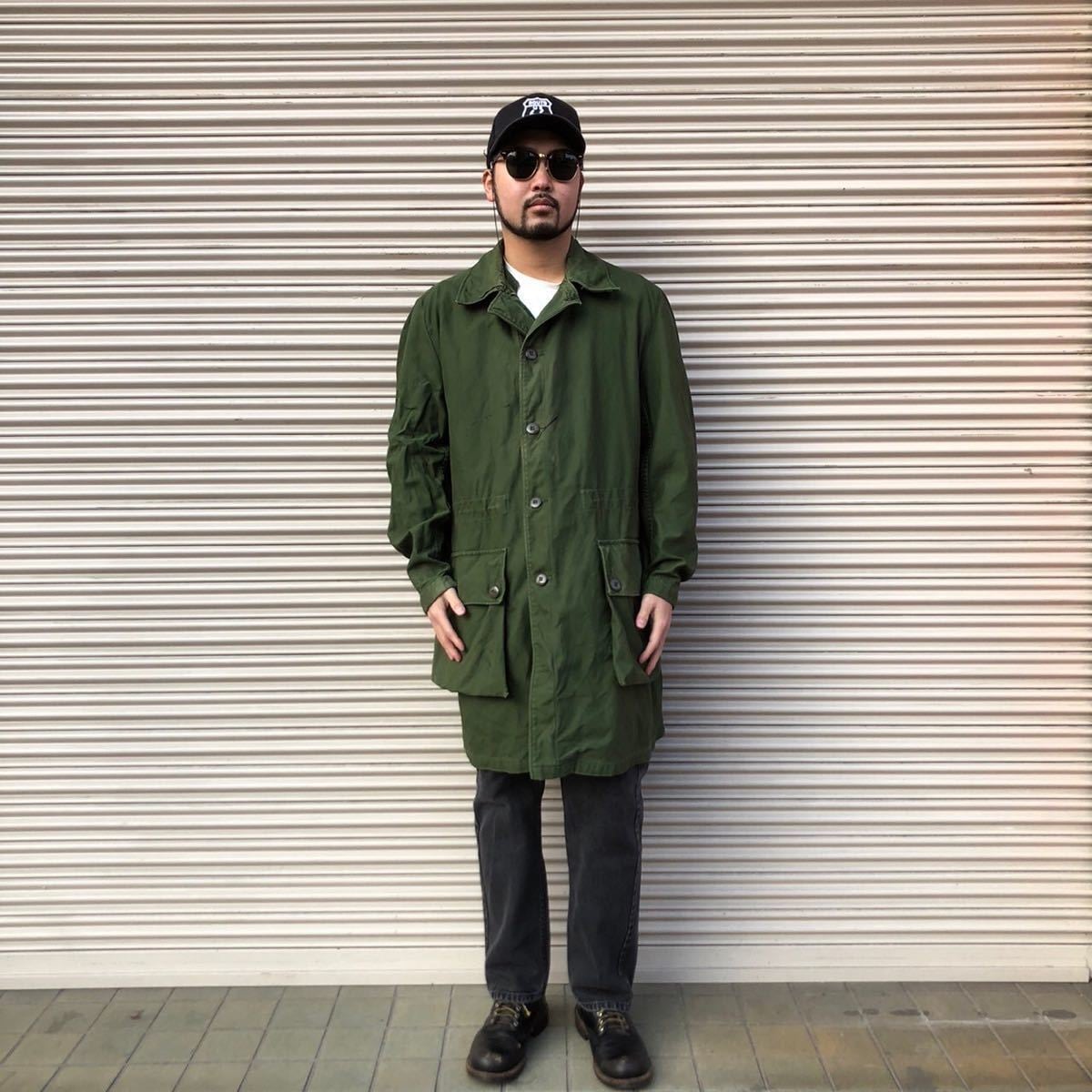 60s スウェーデン軍実物 M-59 ミリタリー フィールドコート モッズ