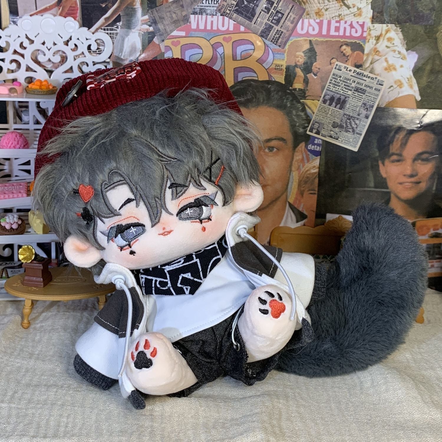 無属性 ぬいぐるみ 20cm 着せ替えぬいぐるみ 獣耳付け男の子 着せ替え