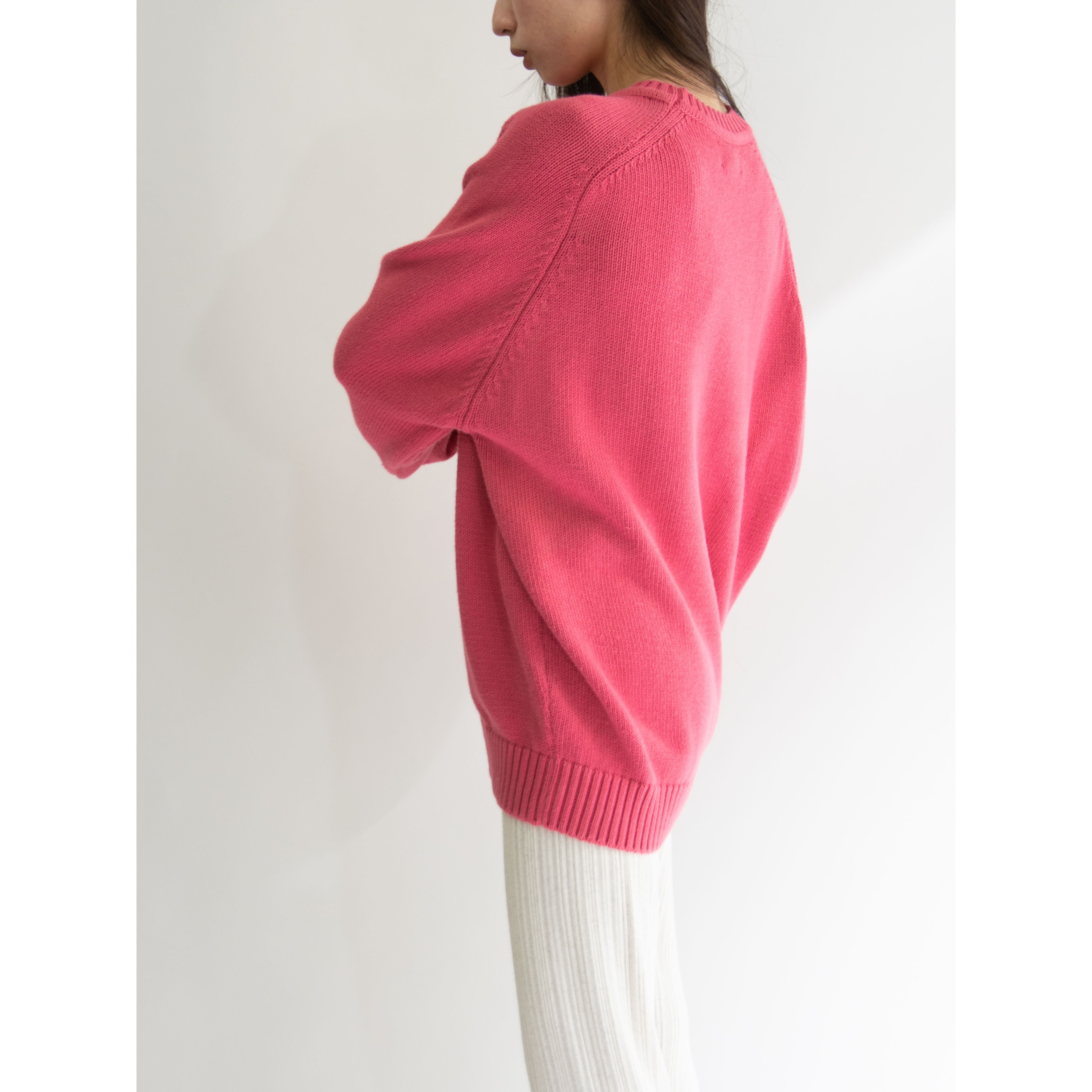 LANDS' END】Made in U.S.A. 90's 100% Cotton Drifter Sweater