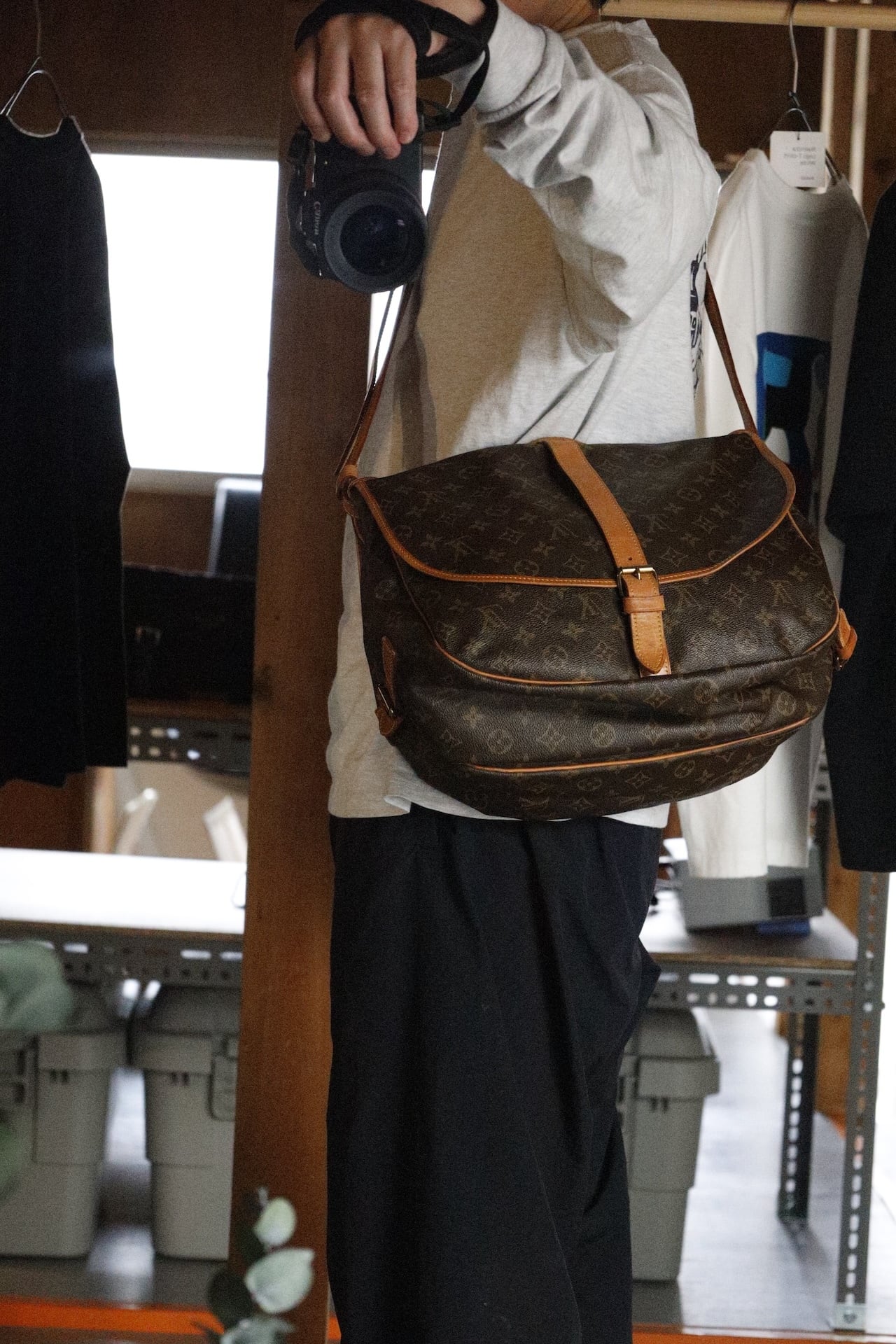 Louis Vuitton / ルイ ヴィトン モノグラム ソミュール35 M42254