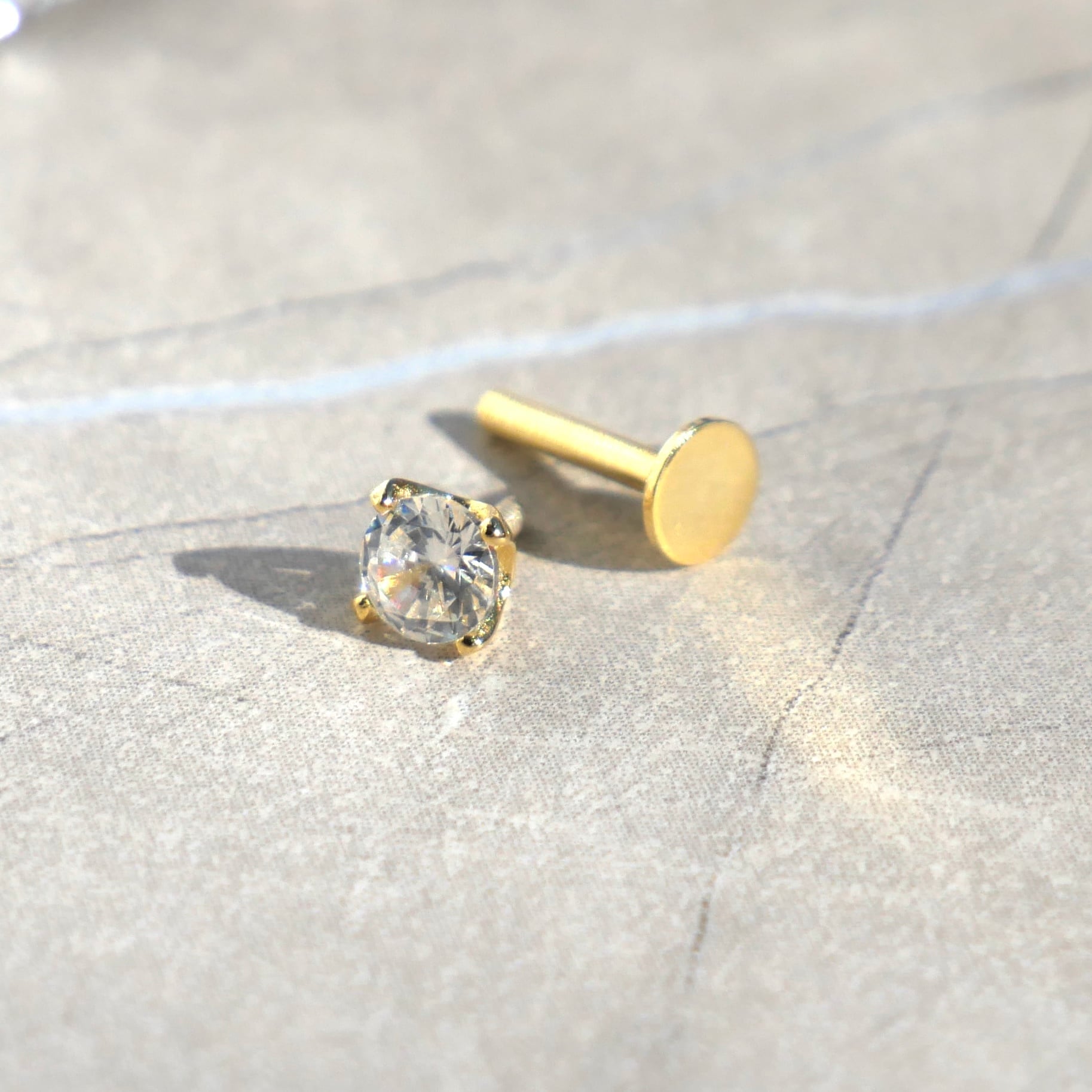 square body pierce [ゴールド/軟骨用/単品] | 軟骨ピアス おしゃれな