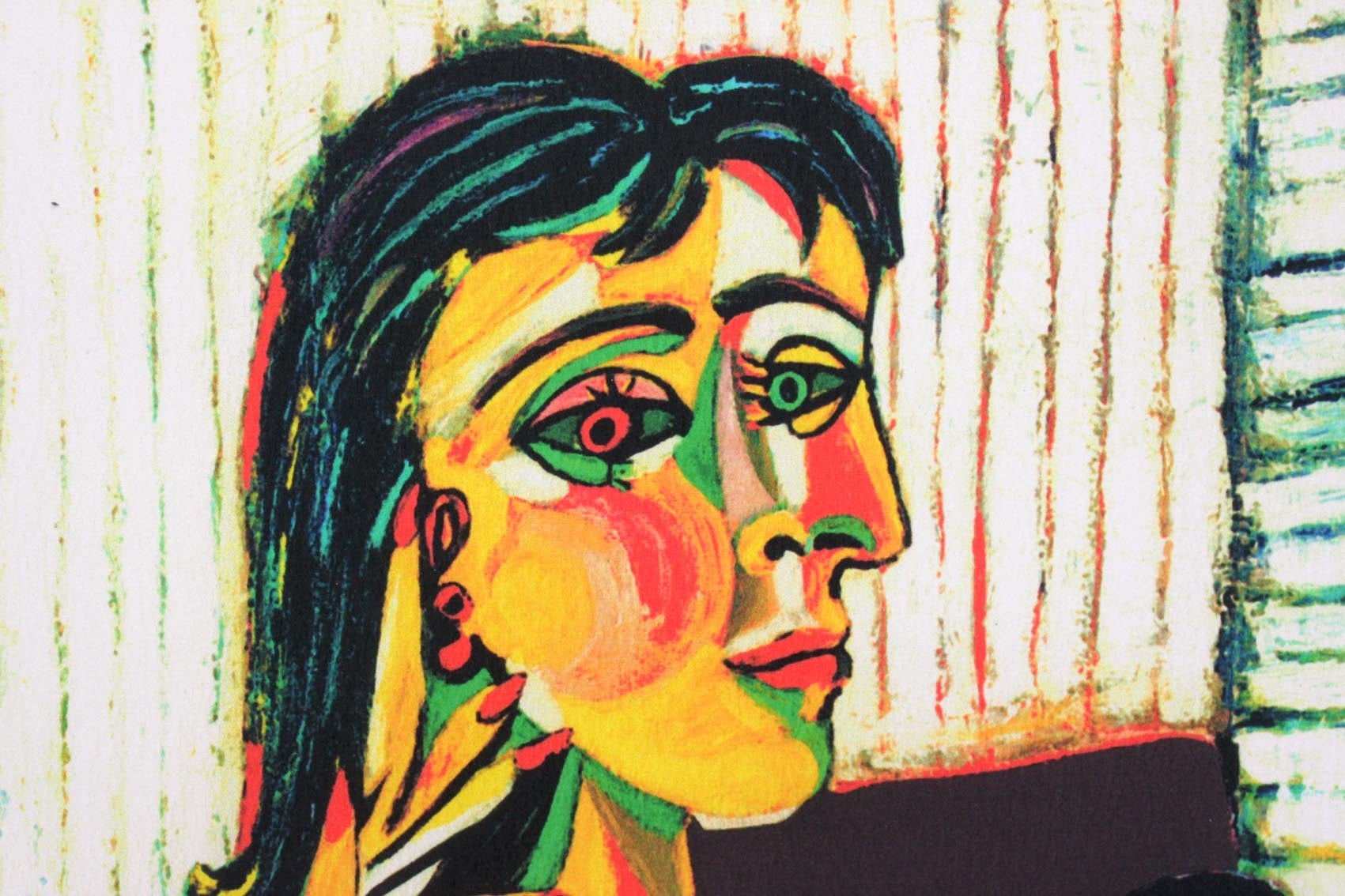 パブロ ピカソ「ドラマールの肖像」額縁4色選択可能 作品証明書 展示用