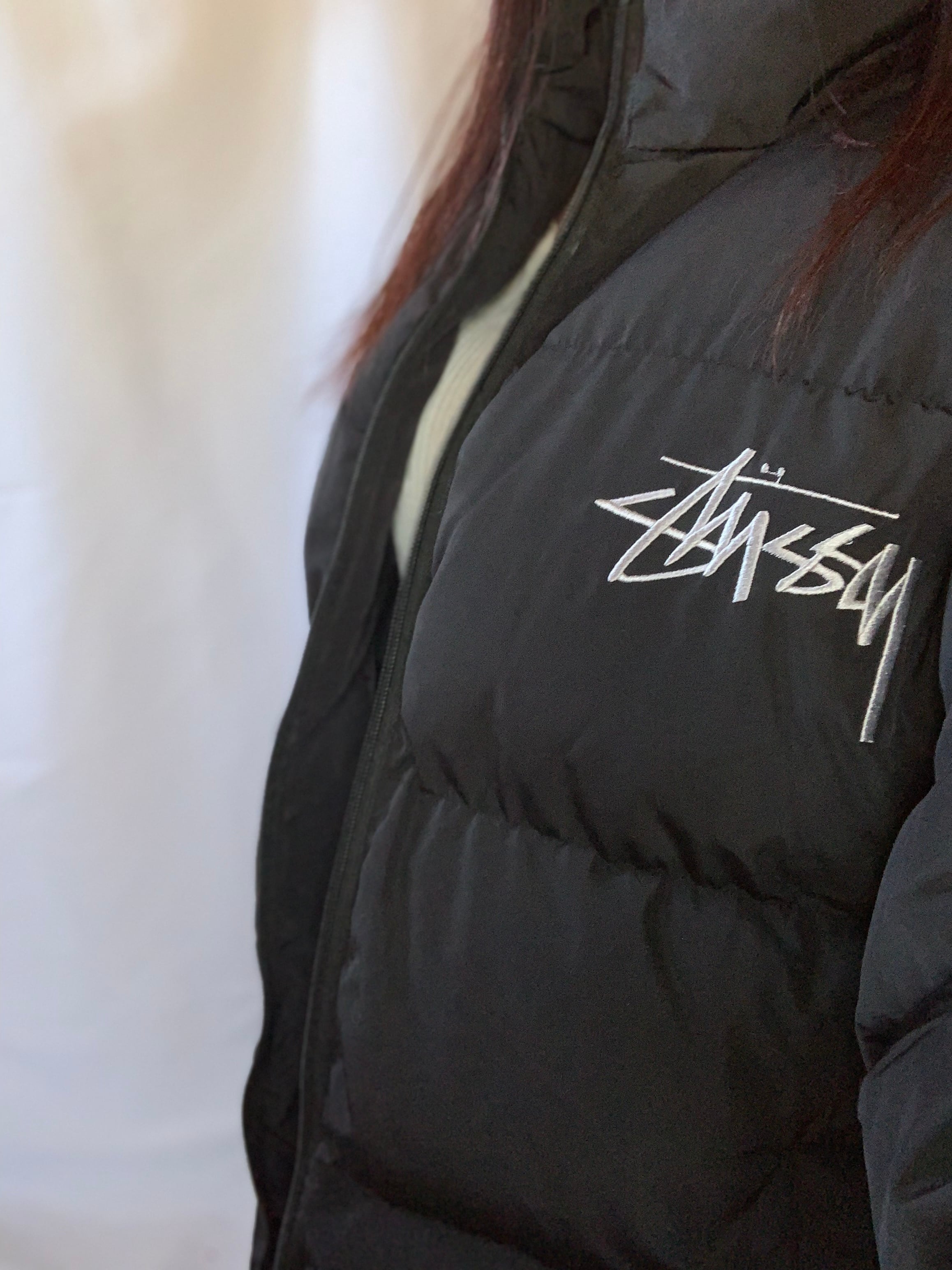 STUSSYダウンジャケット ブラック メンズM | BestyMary