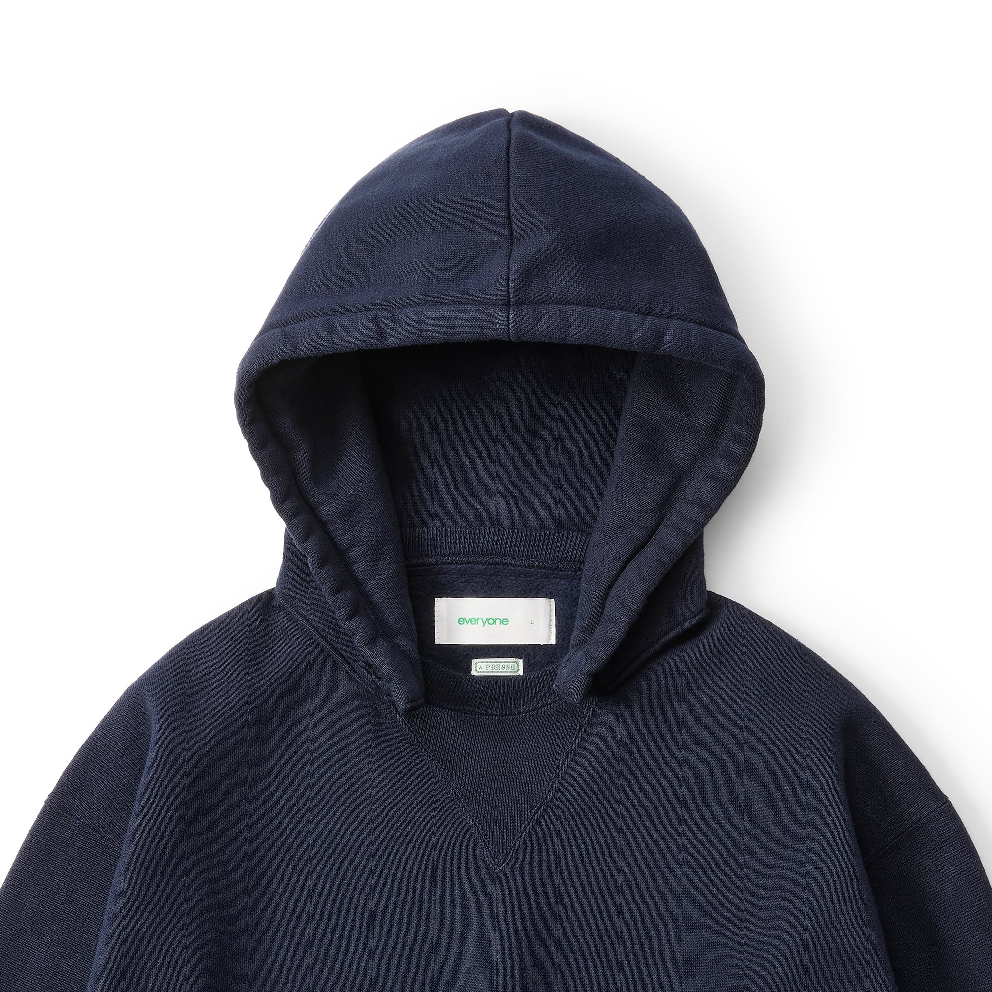 A.PRESSE for everyone Vintage Attached Hood Sweat Parka (NAVY