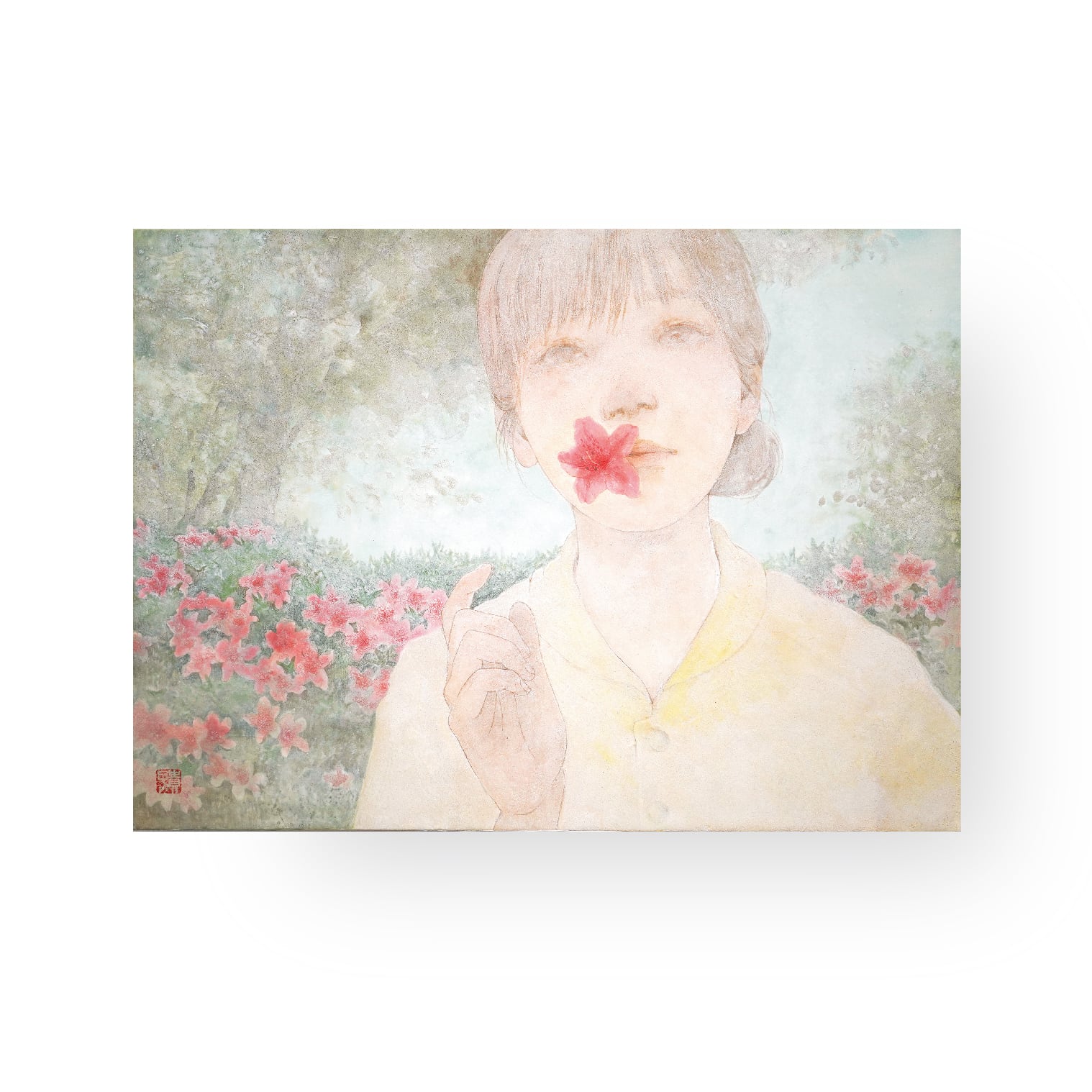 藤木貴子 / 「五月の道」/ F4号 /日本画・紙本彩色 (額装なし