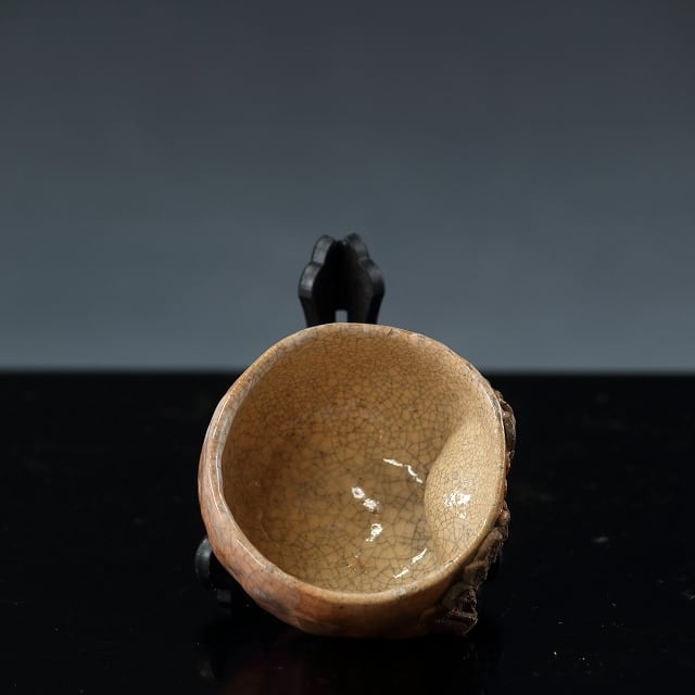 時代物 屋島焼 ( YASHIMA Ware/ Kagawa, 明治初期(1860年代)頃) 高浮彫