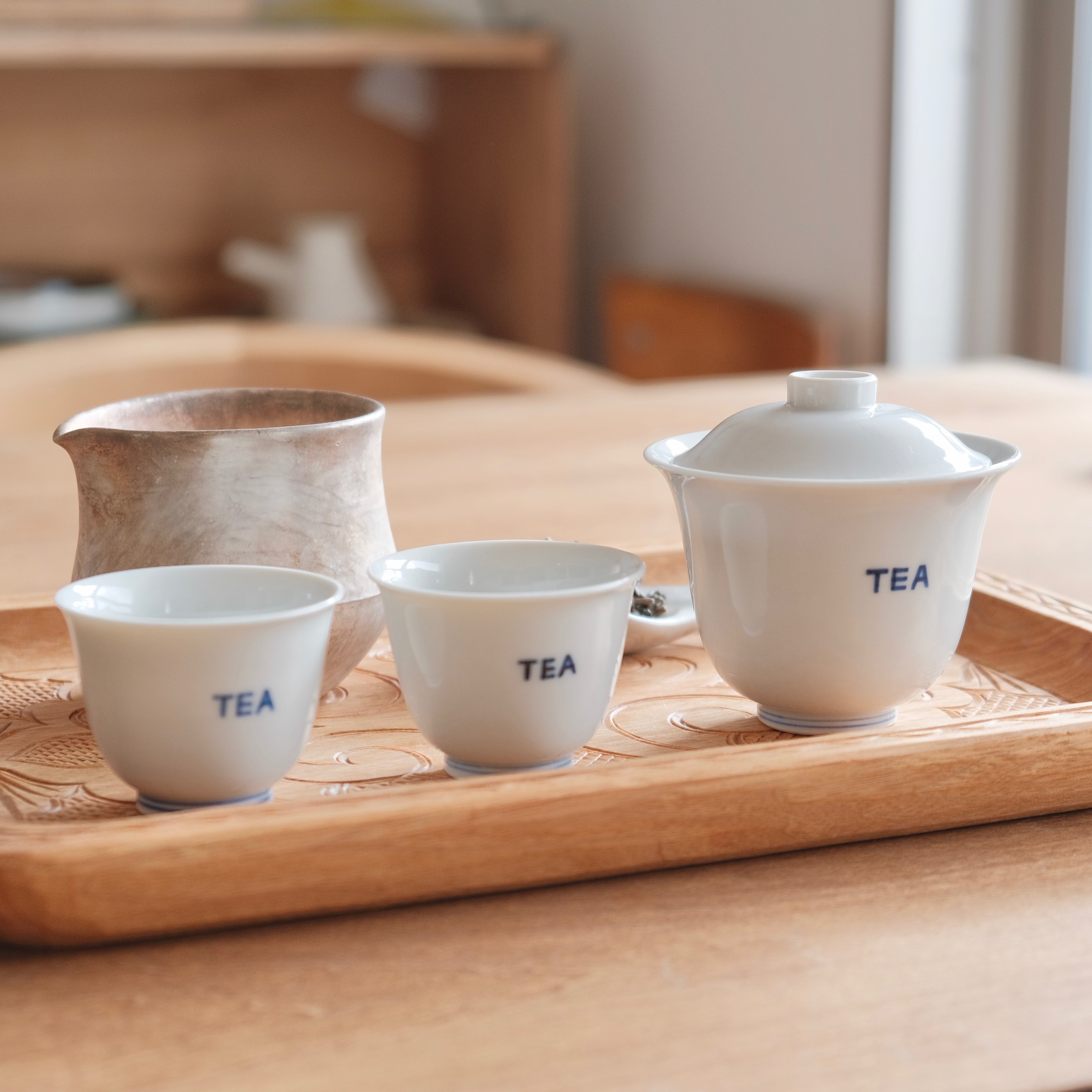 上出長右衛門窯/蓋碗 TEA字 | まるや