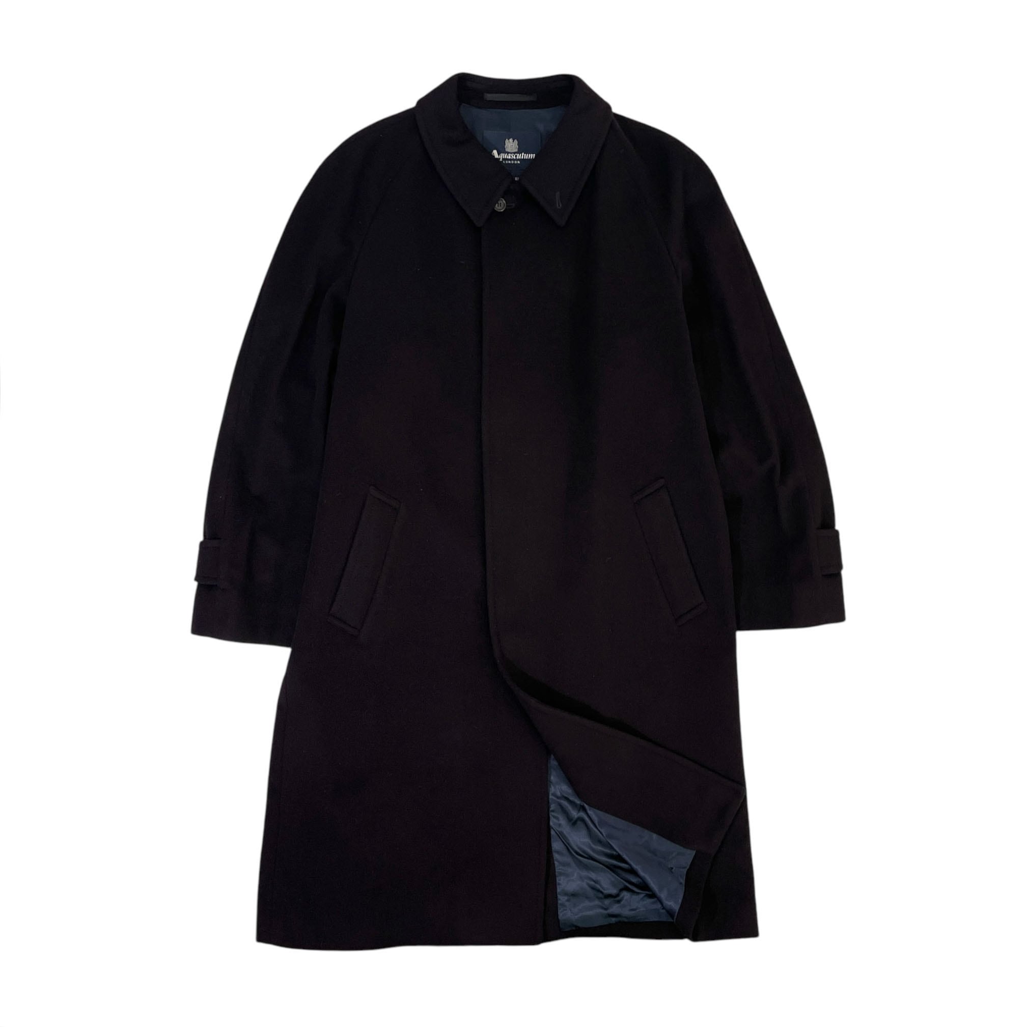 Aquascutum crafted in england アクアスキュータム カシミヤ100% 英国