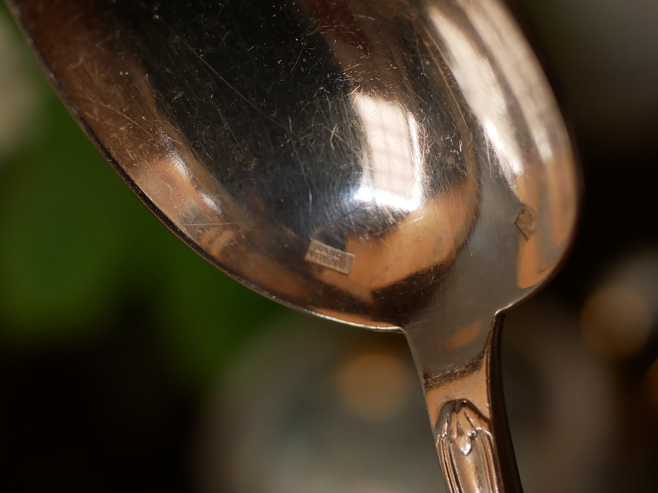 モノグラム入り スプーン＆フォーク シルバープレート フランス