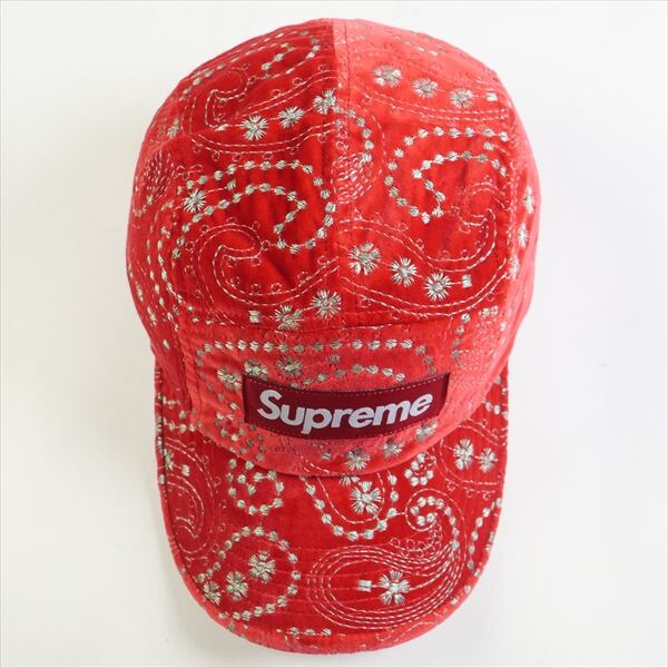 シュプリーム Supremeコットン綿100% Sロゴフリーサイズキャップ帽子赤