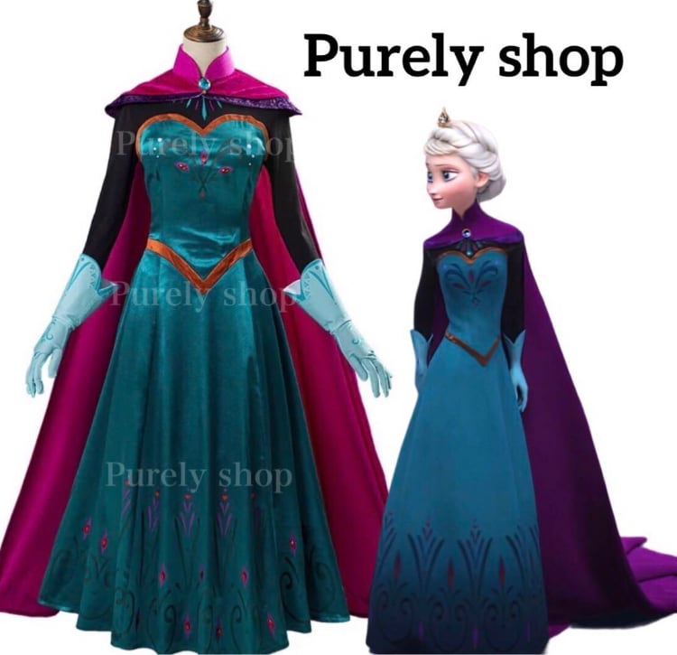 アナと雪の女王 エルサ 戴冠式 ドレス コスプレ Dハロ 仮装 衣装