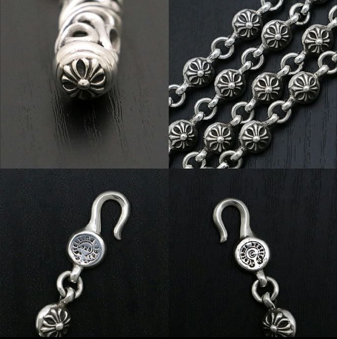 CHROME HEARTS クロムハーツ 20インチ ローラーペンダント クロス