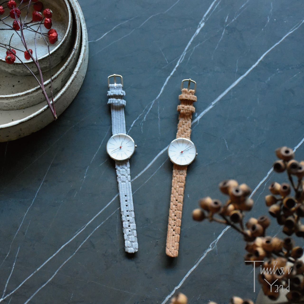 在庫限り】ミナ ペルホネンコラボ Watch / Bankers / ライトグレー