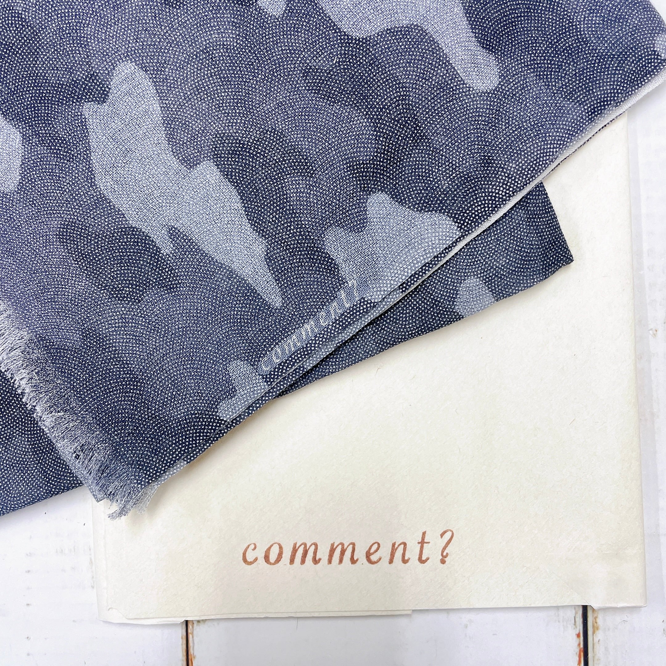 送料無料】廣瀬染場 江戸小紋 comment ? シルクカシミアストール