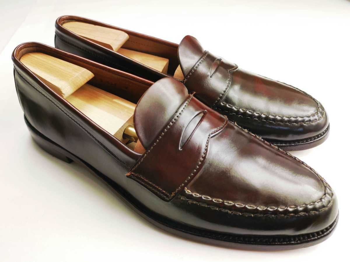 オールデン×ブルックスブラザーズ コードバン ペニーローファー 「763