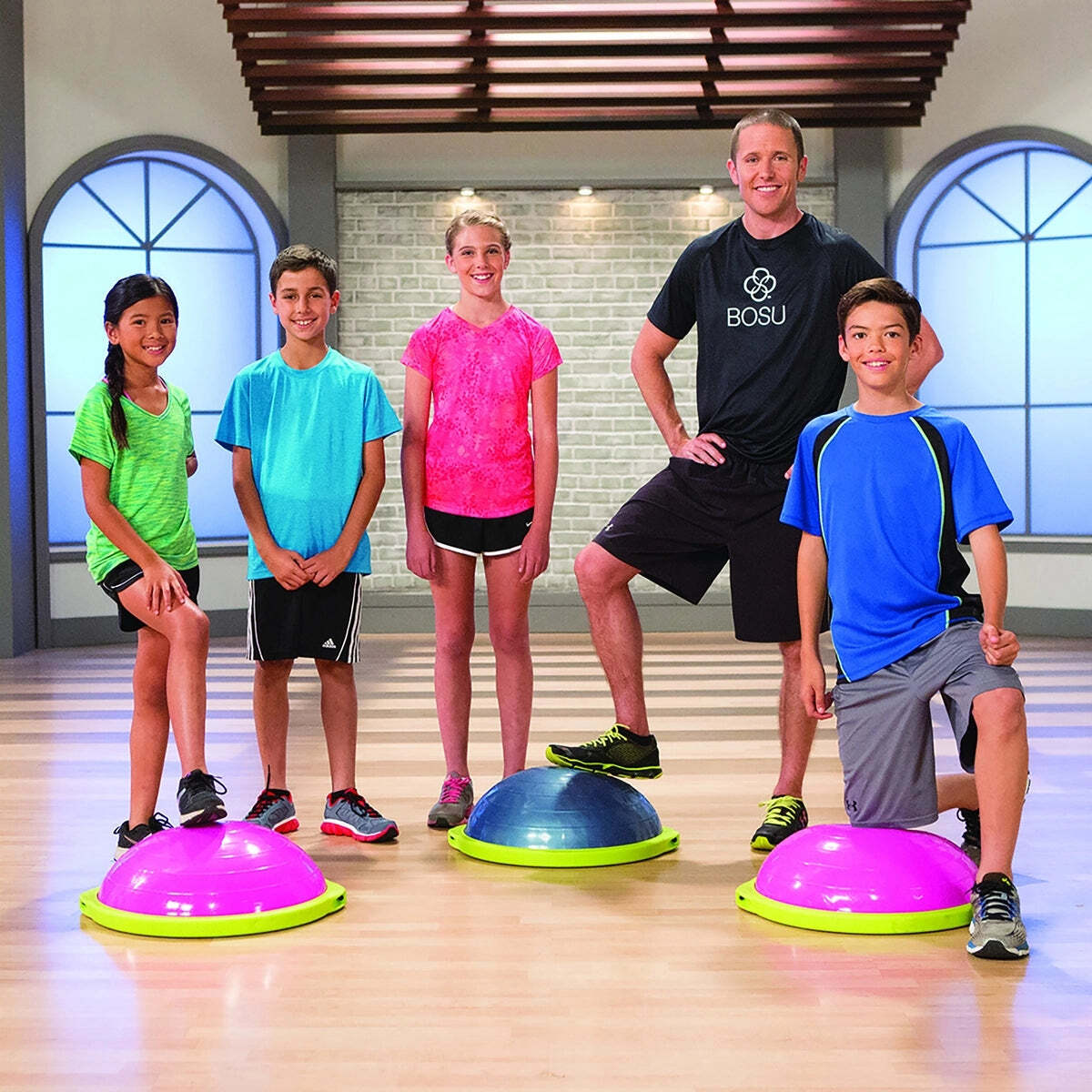BOSU(ボス) バランストレーナー スポーツ ブルーブラック 直径50cm