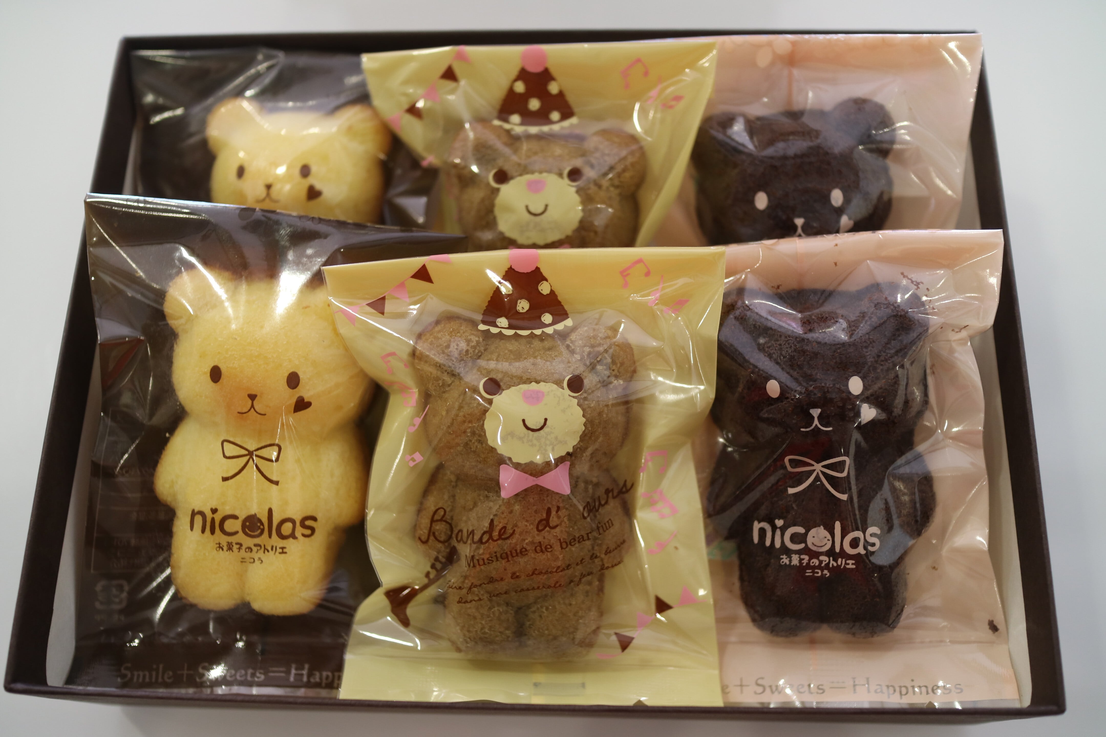 6匹のくまちゃんマドレーヌ（紅茶） | お菓子のアトリエ ニコラ