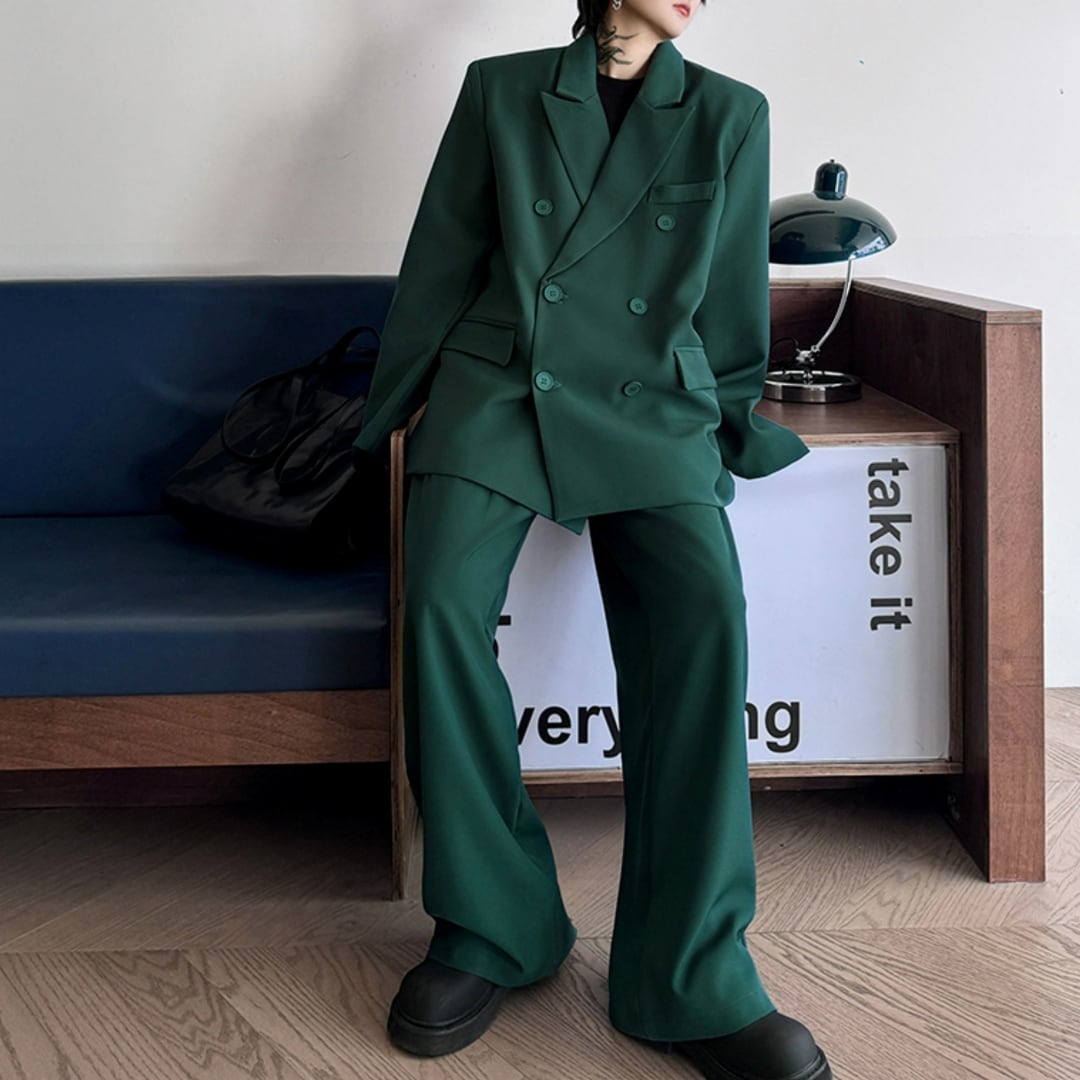 ルーズシルエット ダブルブレストスーツ セットアップ D10729 | Pay ID