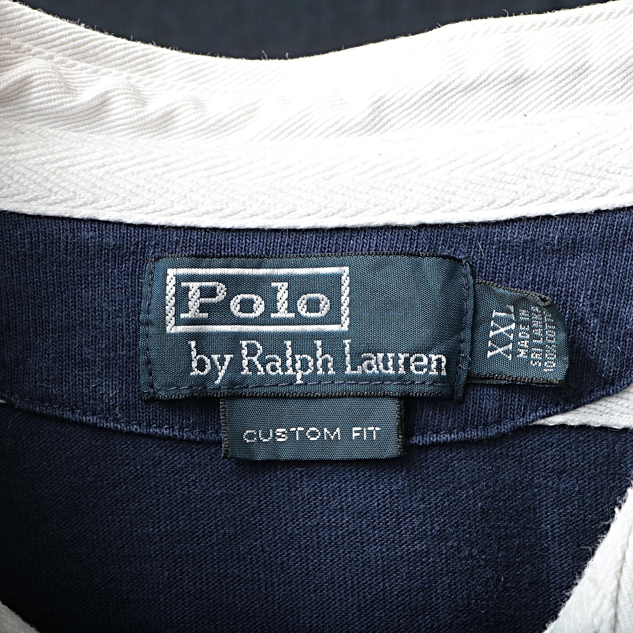 90s POLO by Ralph Lauren ラルフローレン ラガーシャツ XXL 古着 used