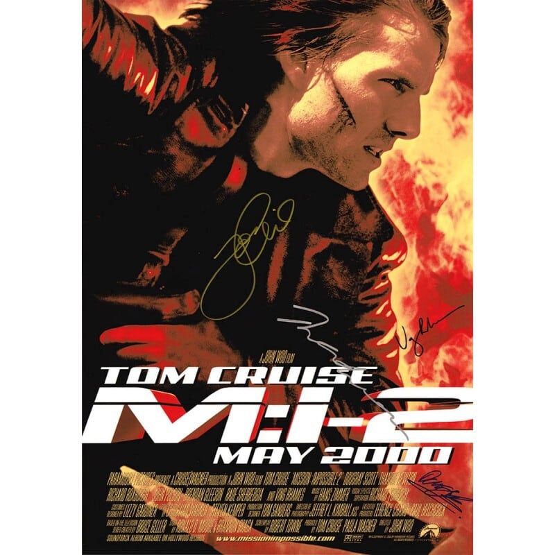 Mission Impossible II (M:II)【4名直筆サイン入りミニポスター