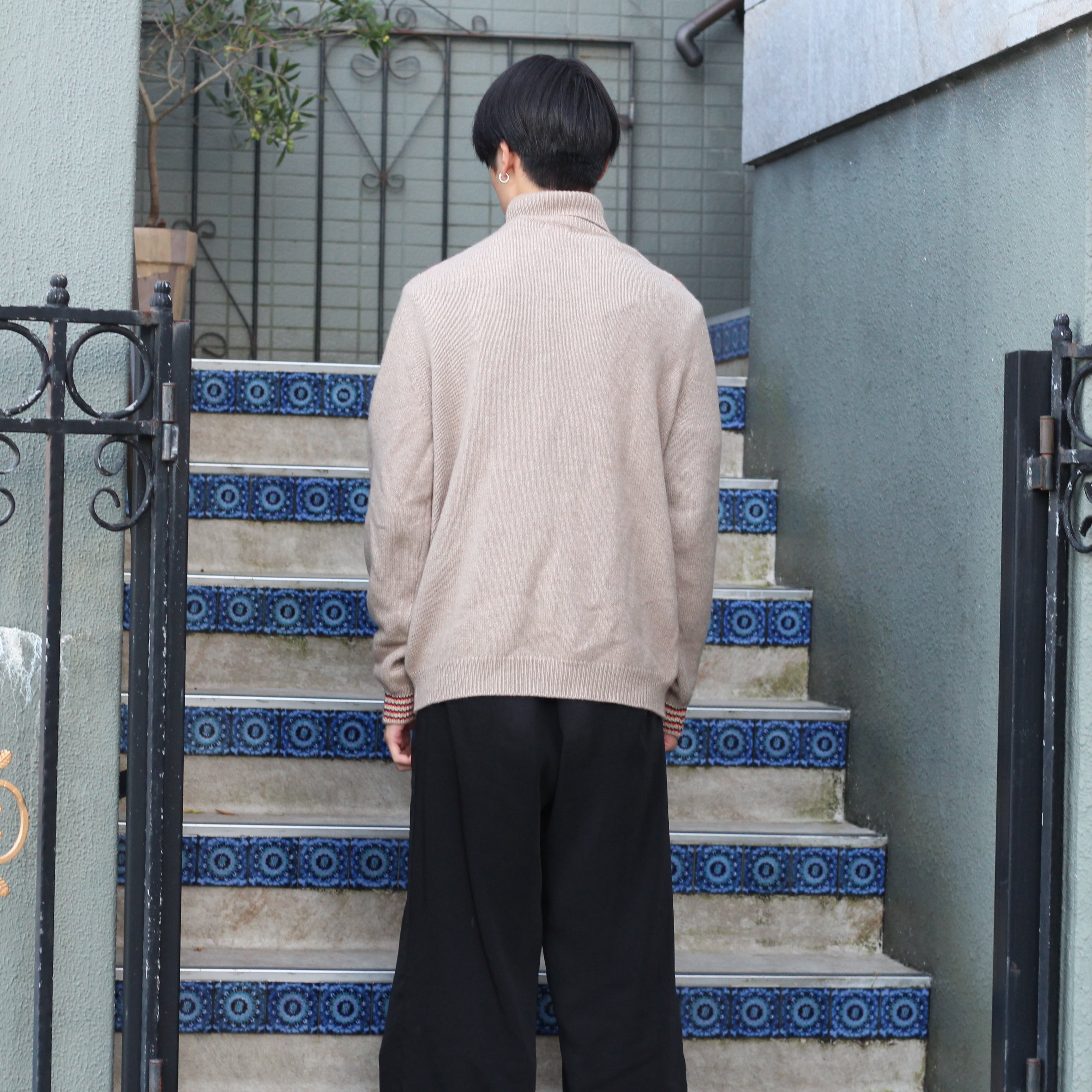 malo CASHMERE100% CHUNKY KNIT MADE IN ITALY/マーロカシミヤ100