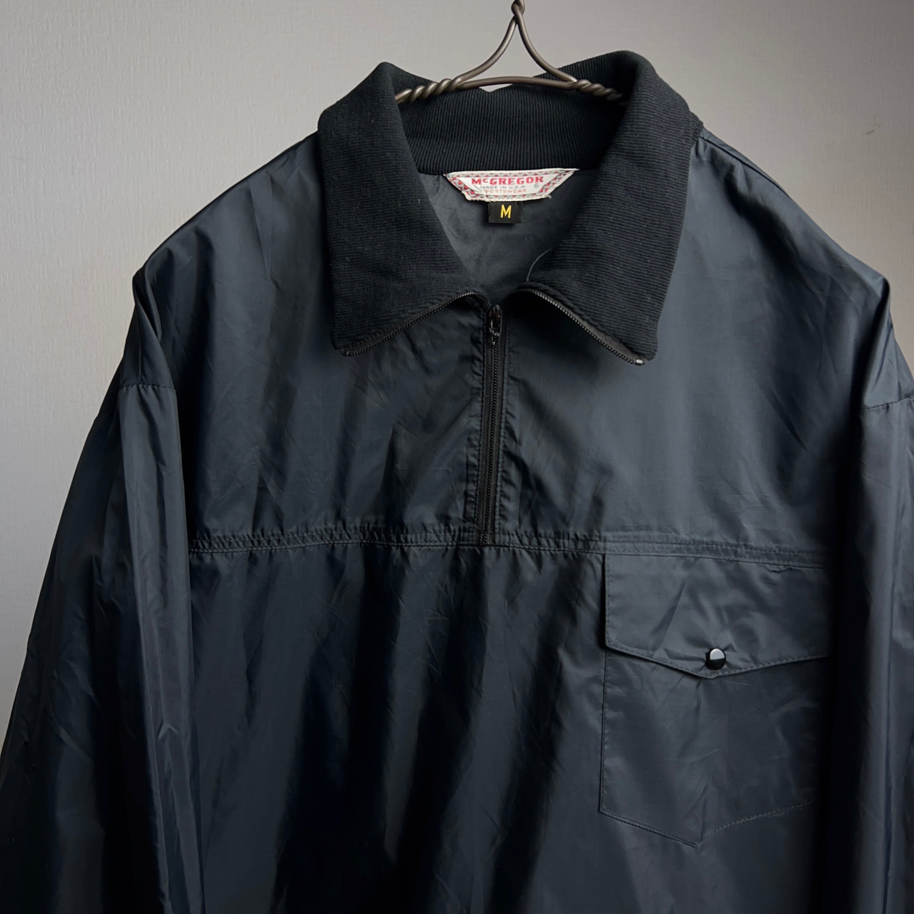 70's “McGREGOR” Nylon Half-zip Jacket USA製 SIZE M 70年代