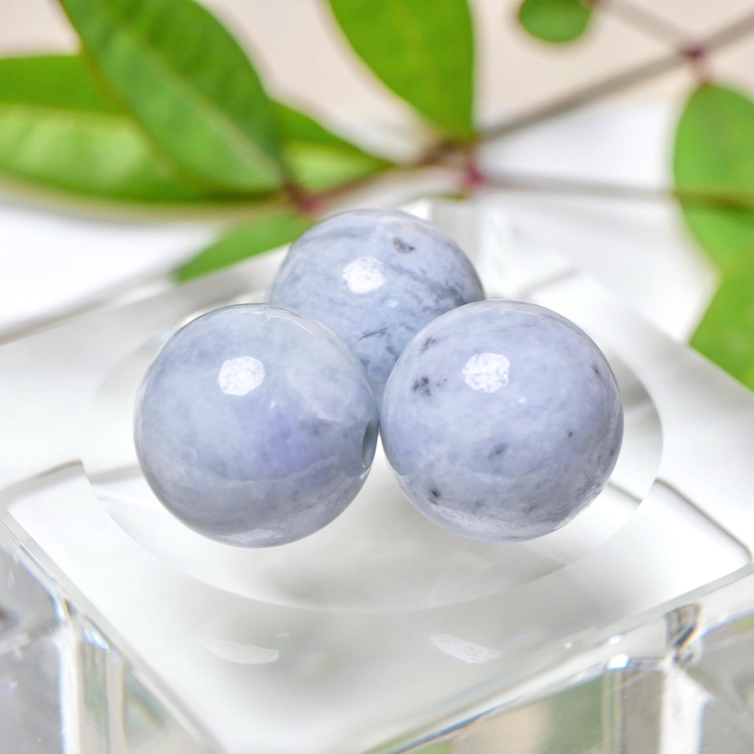 ☆Outlet SALE☆糸魚川 青海川水系 ラベンダー系翡翠 12mm粒売り | 気