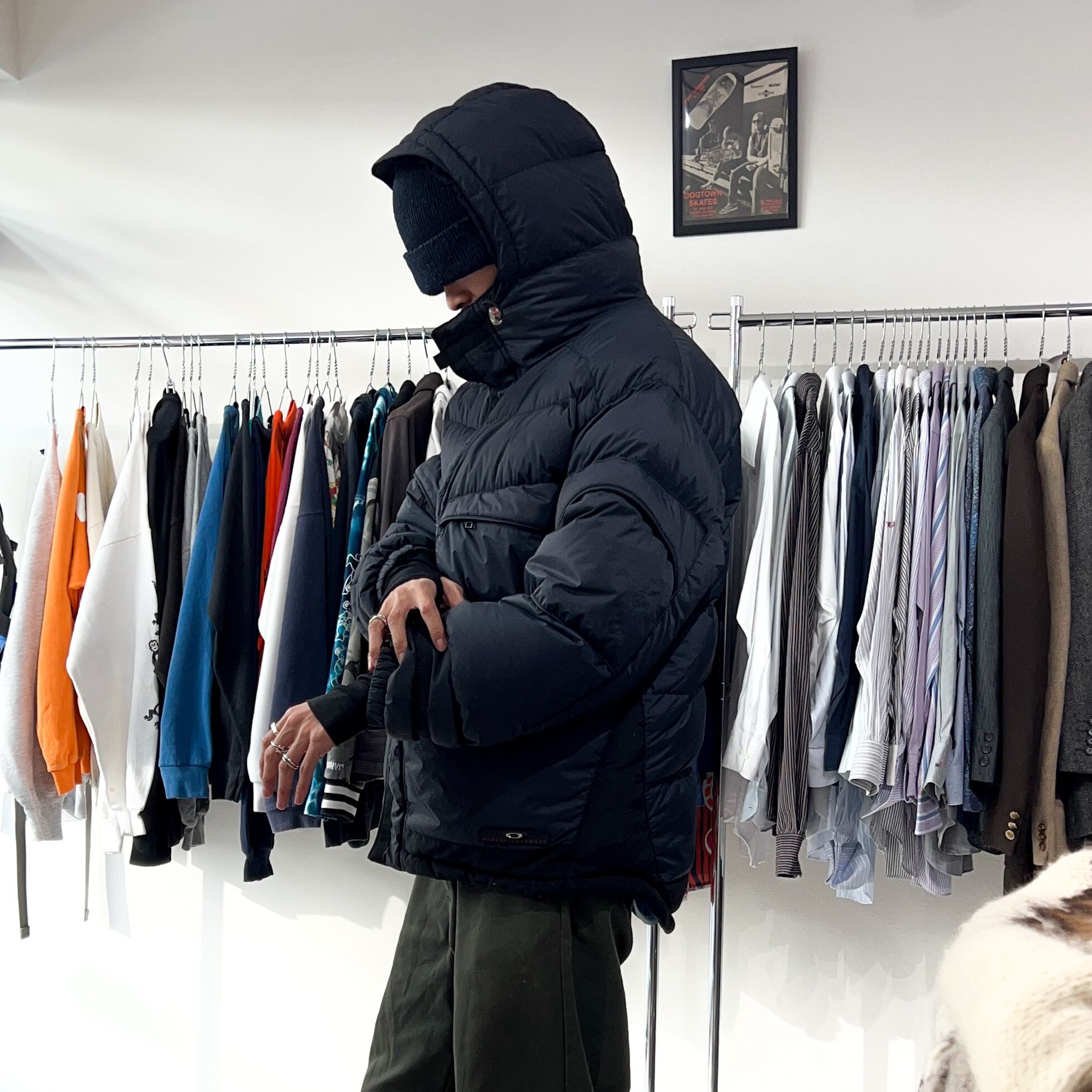 2000s “OAKLEY” 赤タグ tech down jacket 2000年代 オークリー テック
