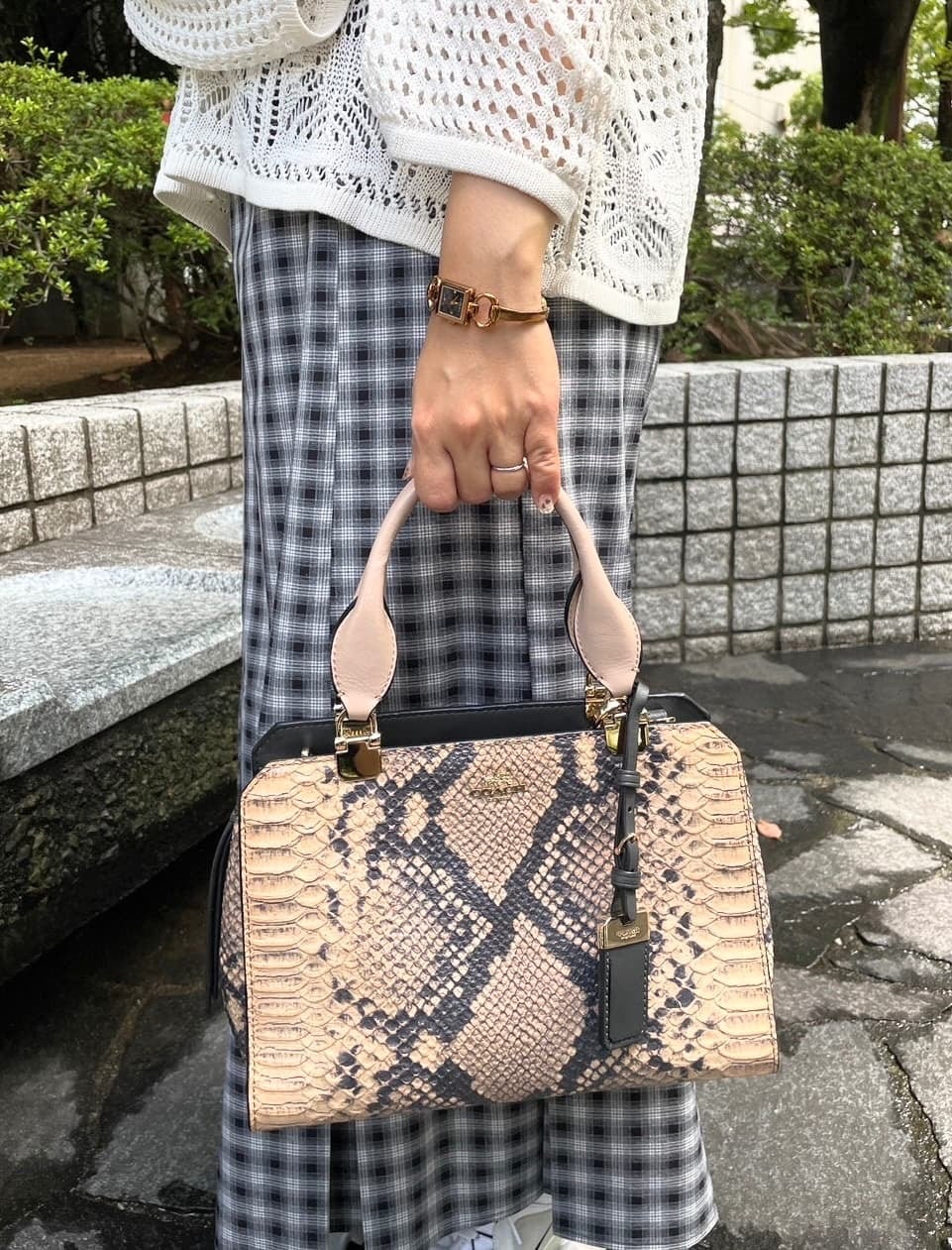 COACH コーチ パイソン 2way bag ショルダーバッグ ハンドルバッグ