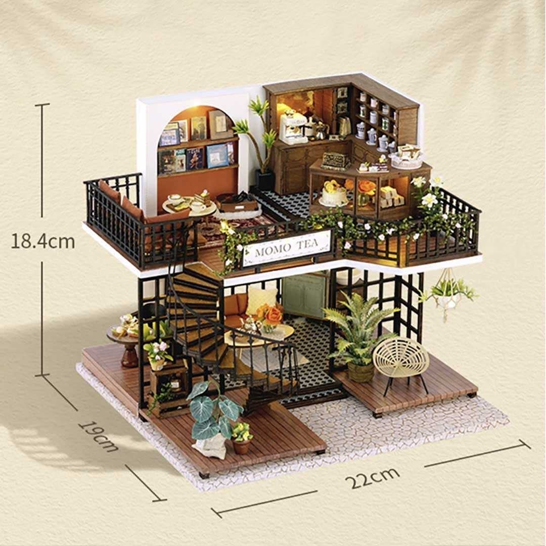インテリア MOMO TEA ドールハウス ジオラマ 建築模型 DIY ミニチュア