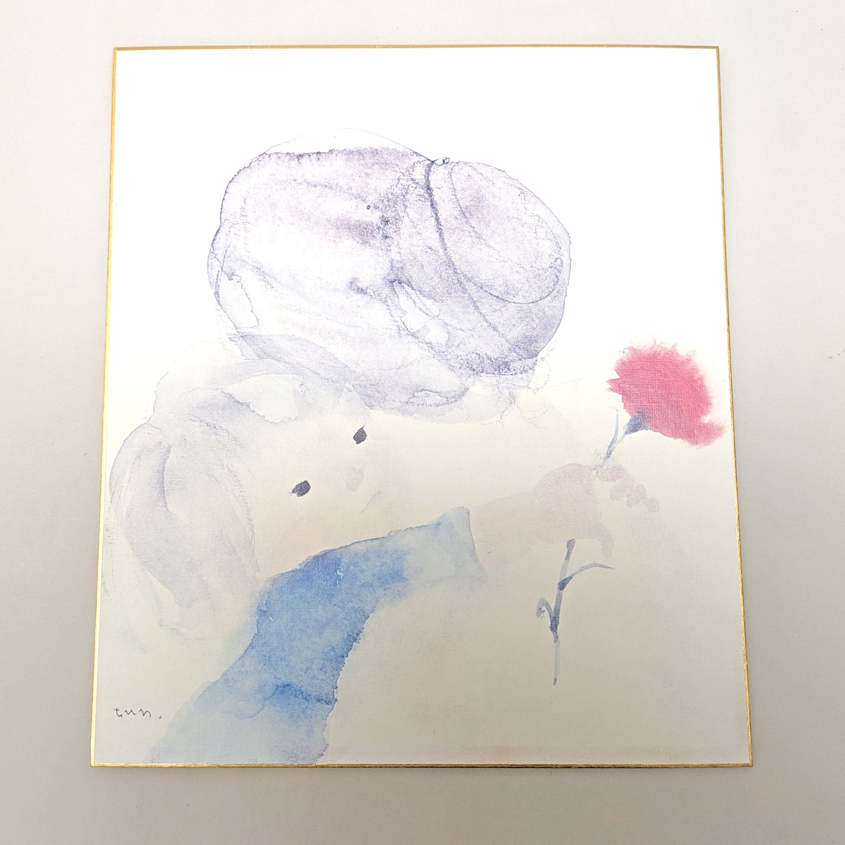 いわさきちひろ・色紙絵・色紙額・壁飾り・インテリア・印刷・No