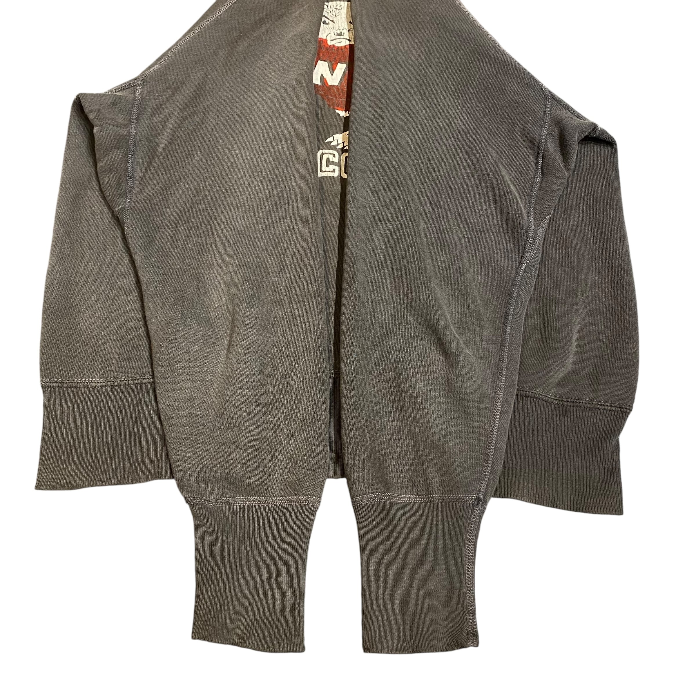 60s Wisconsin ウィスコンシン カラーフロッキー スウェット ブラック