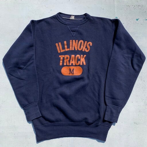 50's Russelle Southern ラッセル 前V 貼り付け セットインスリーブ