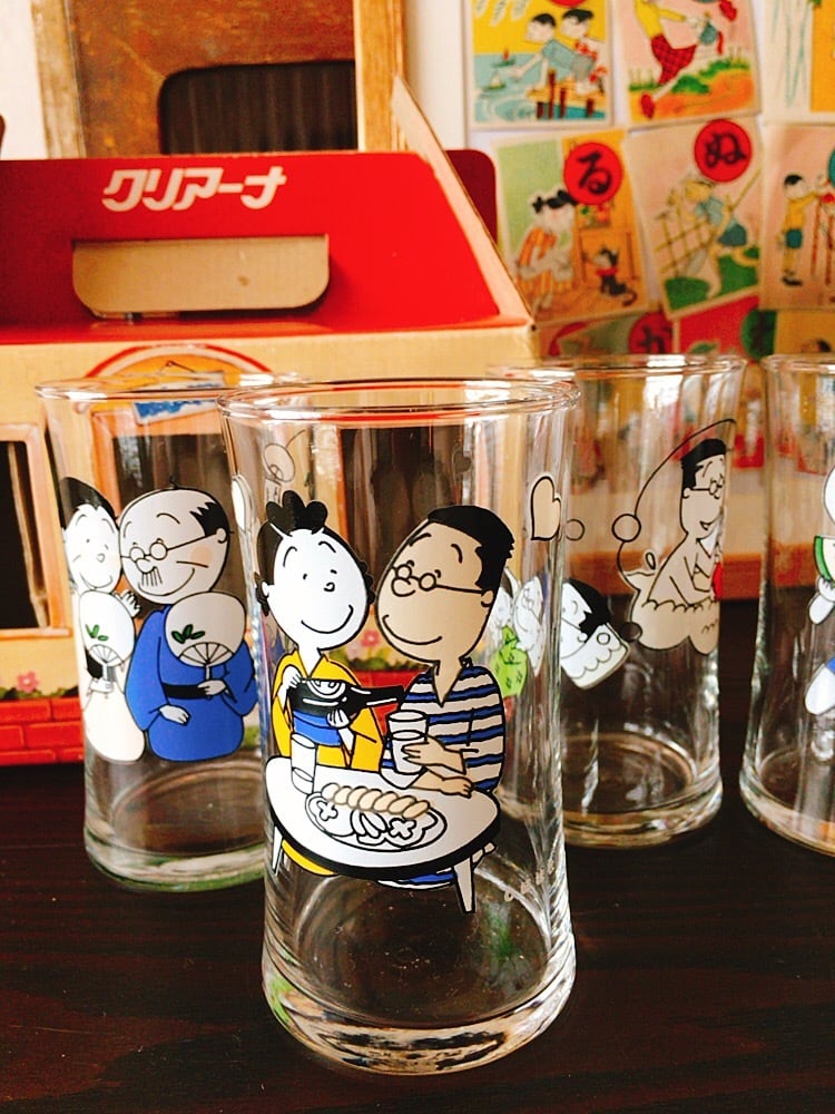 昭和レトロ サザエさん かわるかわる魔法のグラス | Pay ID