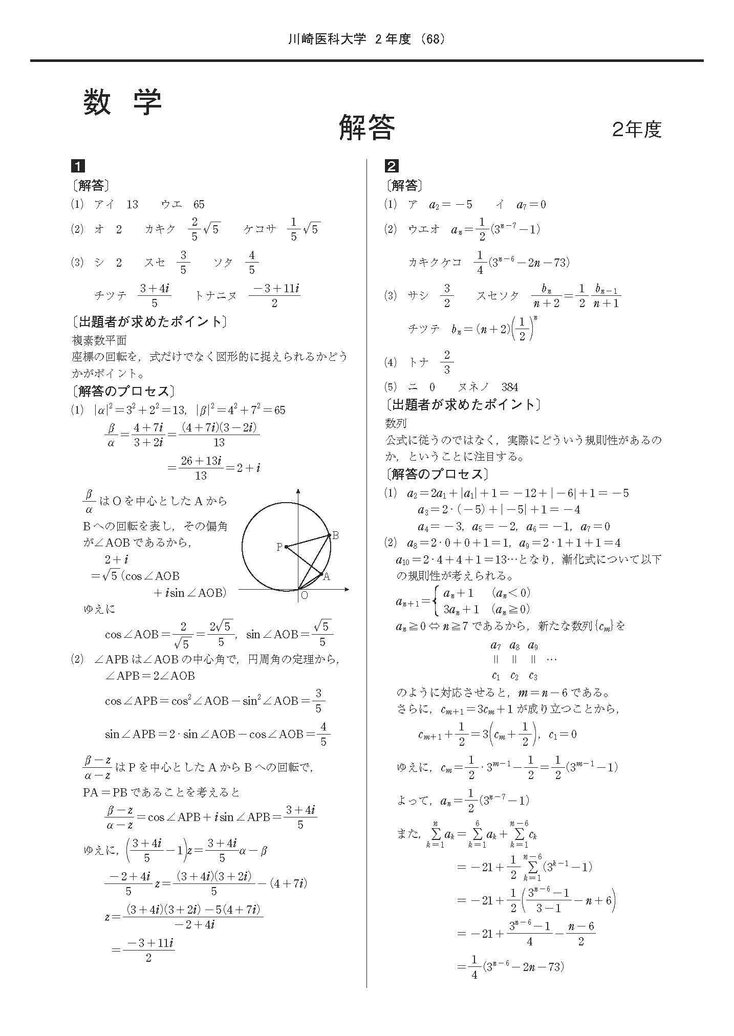 2021年度 私立医学部入試問題と解答 22.川崎医科大学 | 青本公式ショップ