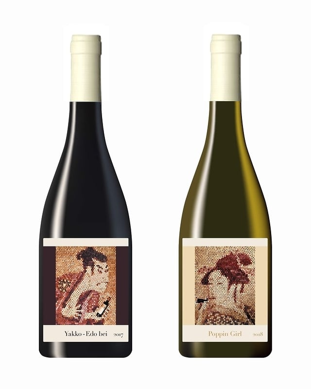 赤白6本セット】浮世絵コルクアートワイン | corkart for you