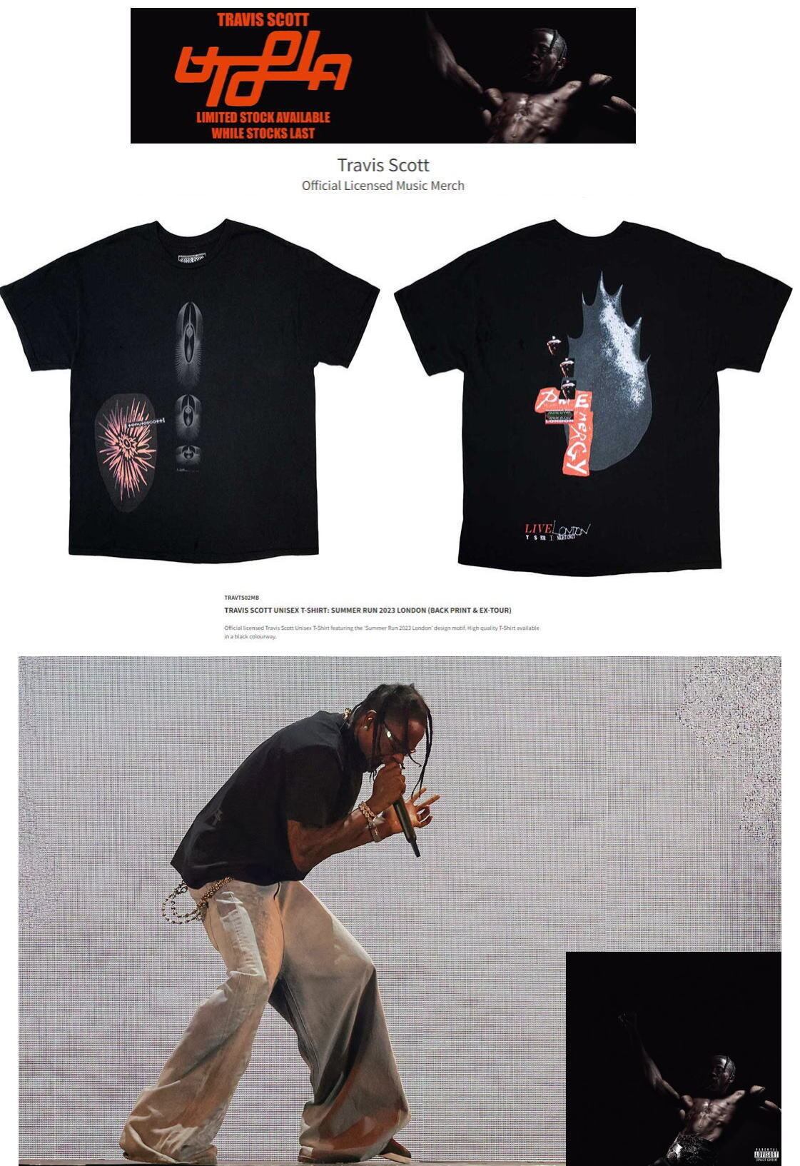 送料無料】トラビススコット ライセンス ロンドンツアーライブ