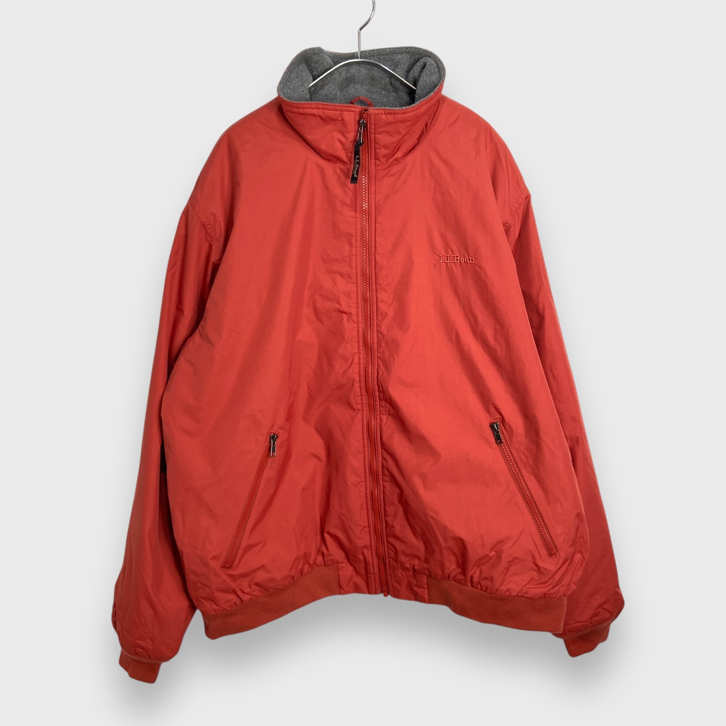90s エルエルビーン ウォームアップジャケット ナイロン オレンジ XL