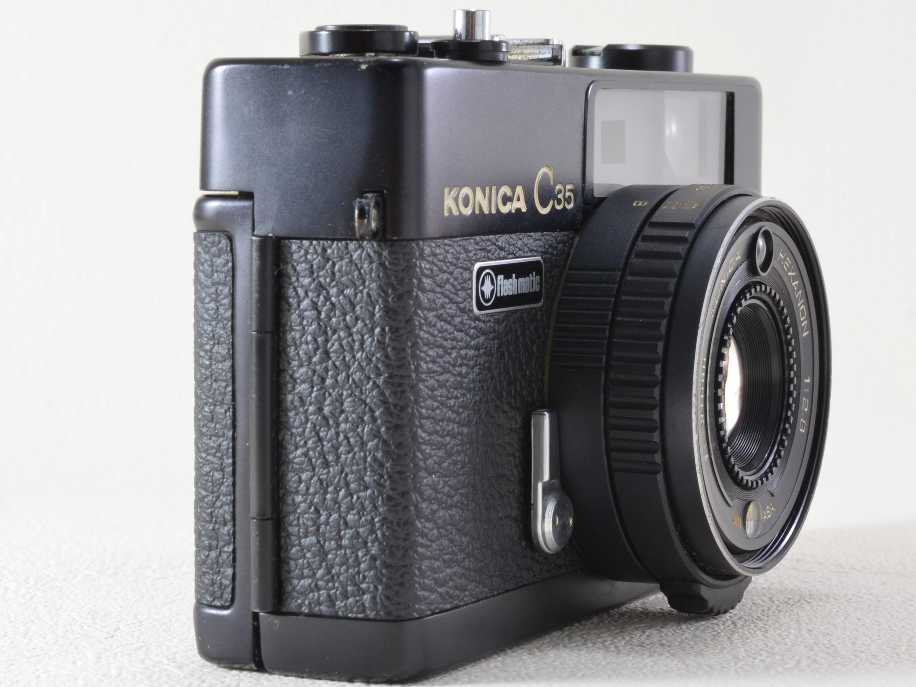 簡単かっこいい】KONICA C35 Flash matic ブラック / HEXANON 38mm F2