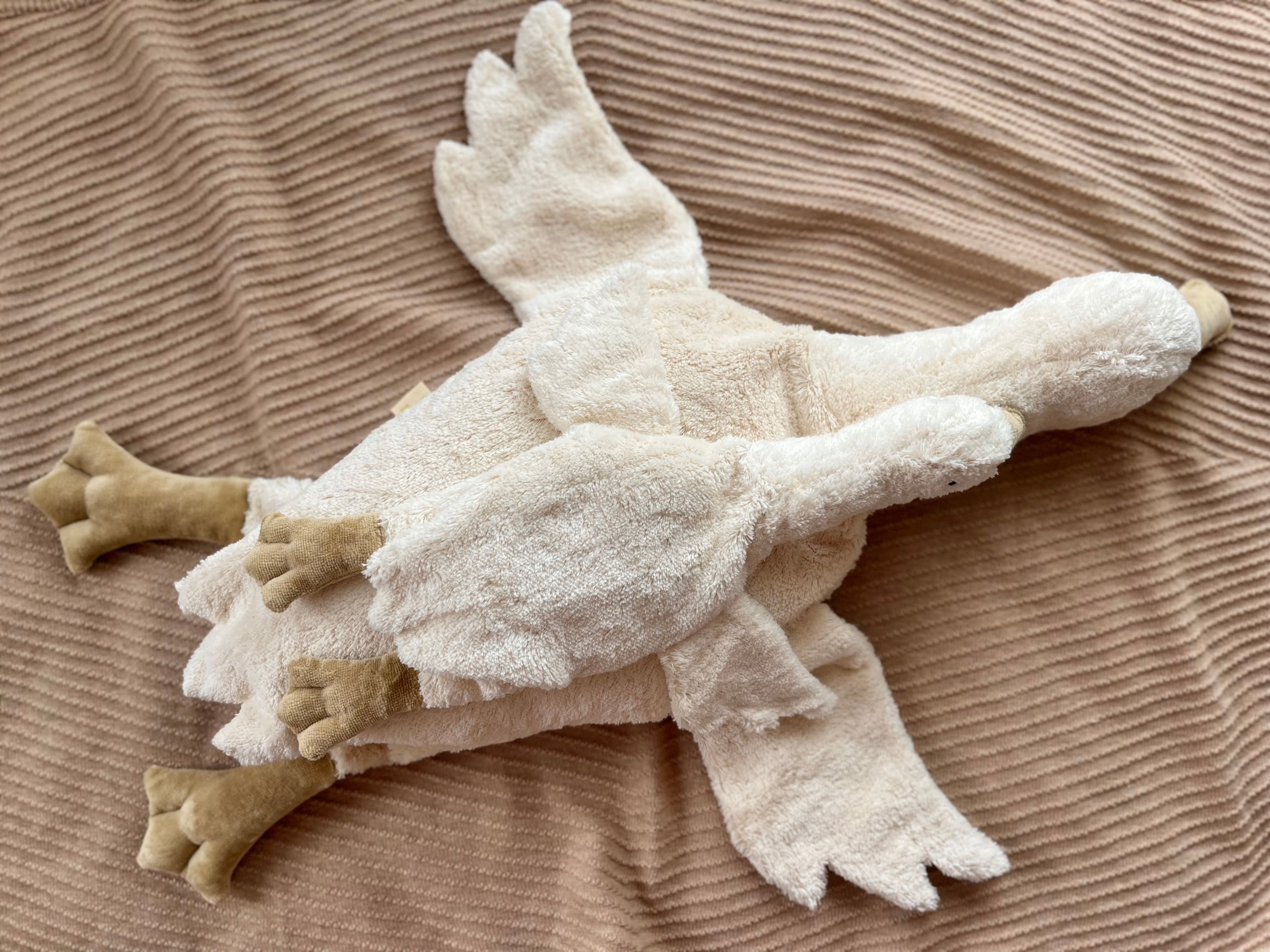 送料無料】Cuddly animal Goose (White, Large)｜ SENGER Naturwelt