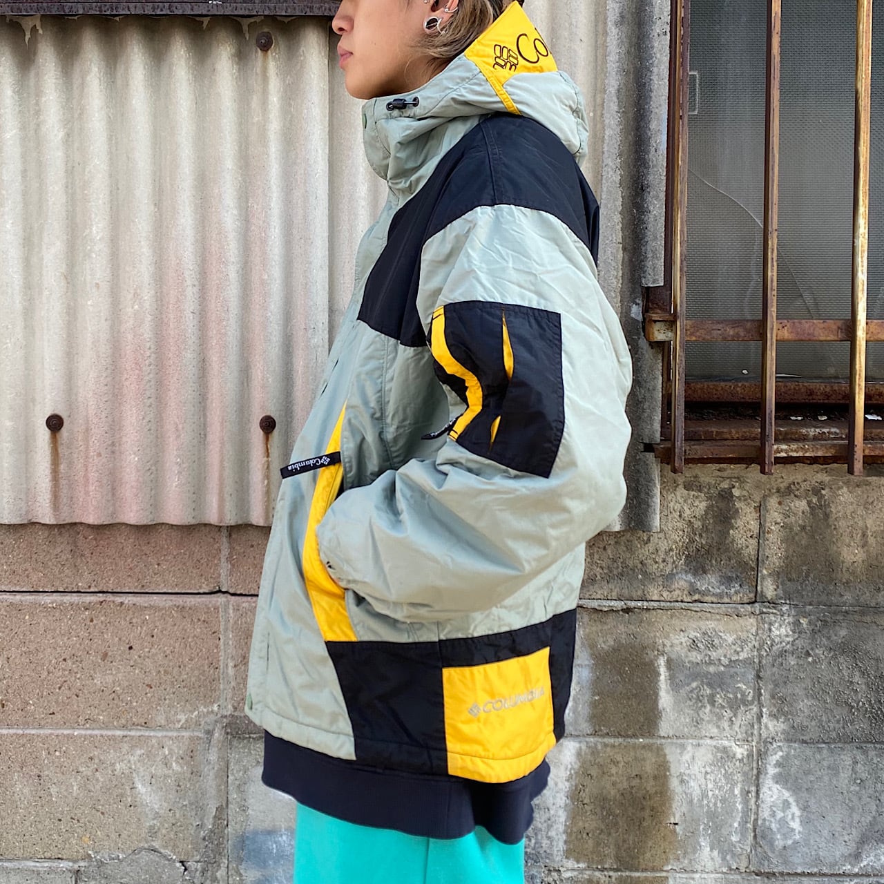 90年代 Columbia コロンビア ハイネック中綿入り マウンテンジャケット