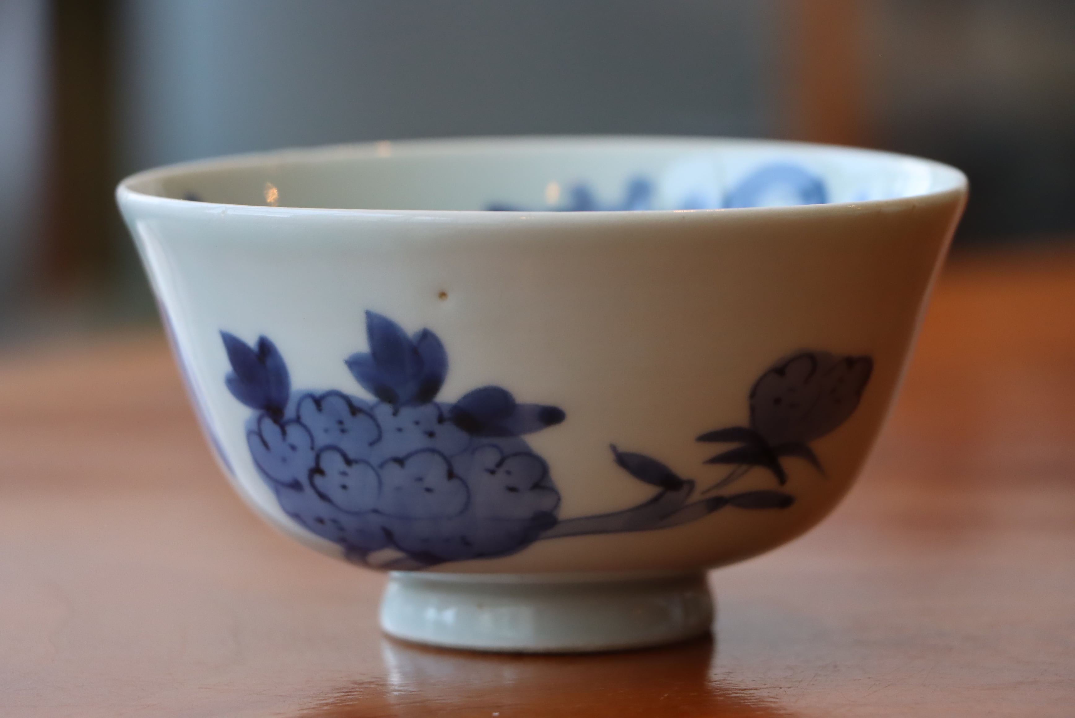 蓋茶碗 三客組 古伊万里 染付 花鳥文 | (有)新原美術