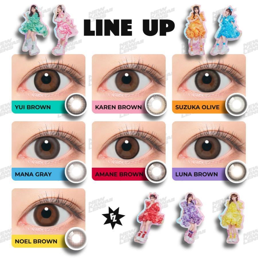 フルフル ワンデー 【ルナブラウン】 1箱10枚 14.5mm 度なし 度あり