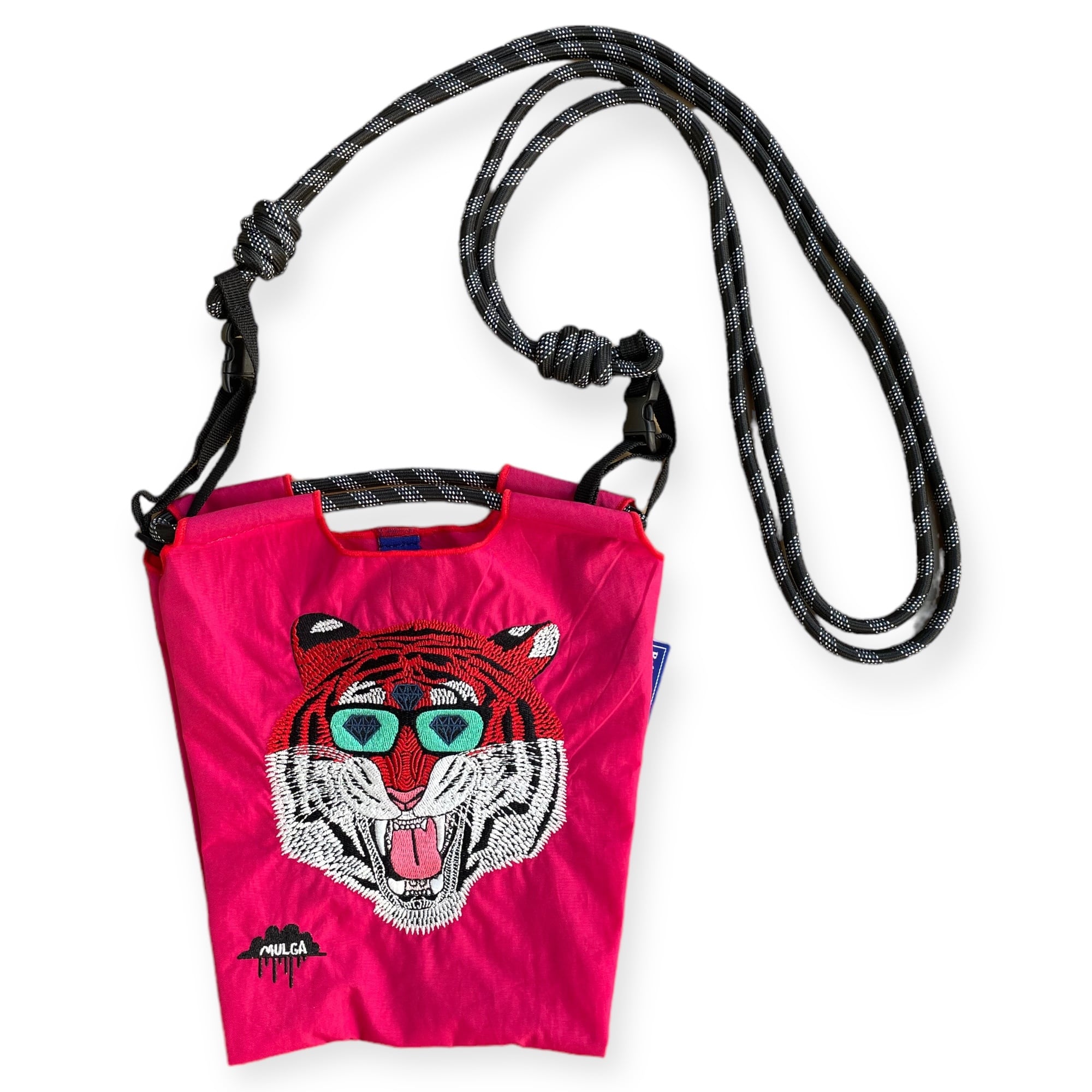 刺繍エコバッグ_MBC-S3【Gino the Majestic Tiger / ピンク/ Sサイズ