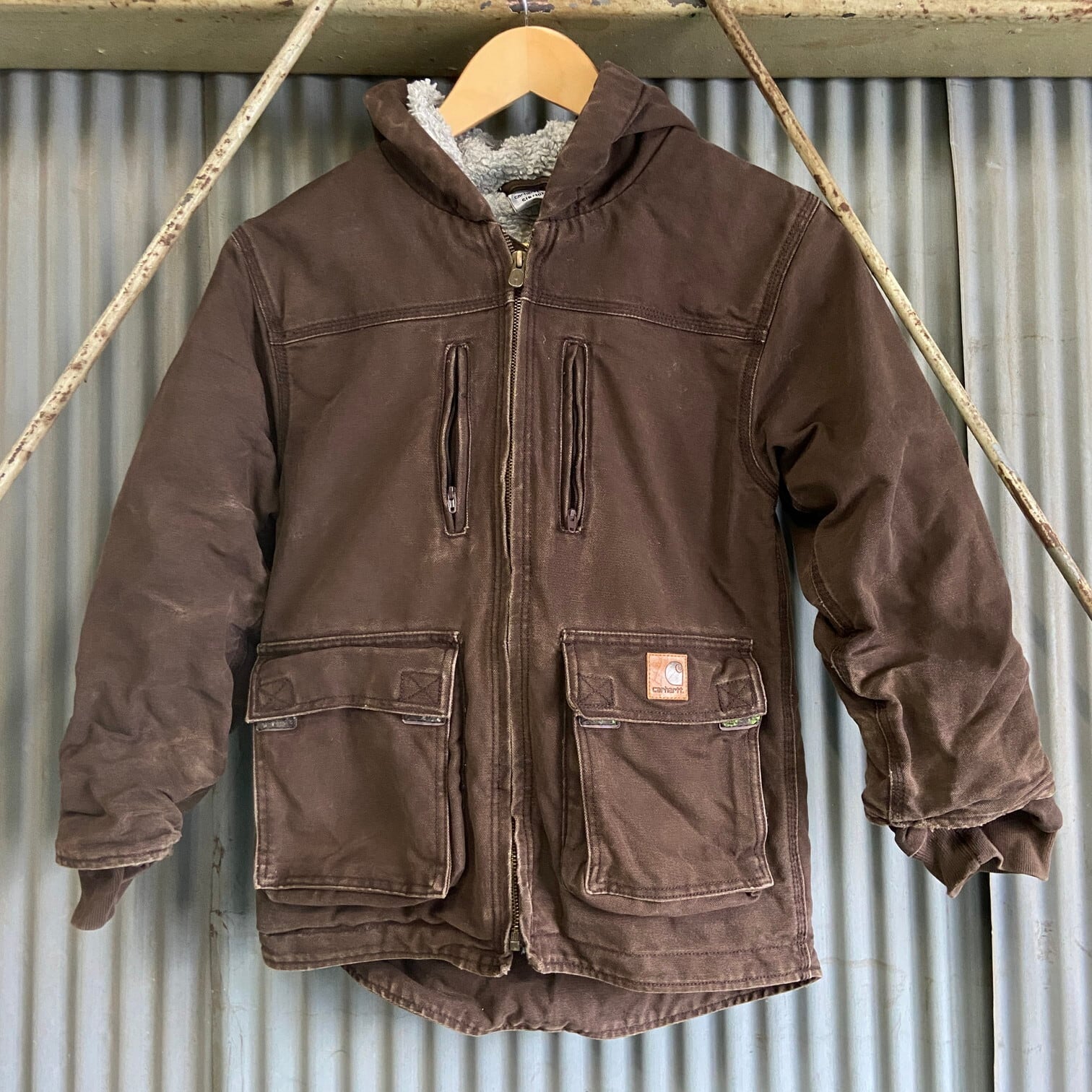 kids】Carhartt カーハート ダック地 ジャケット キッズ8歳〜10相当