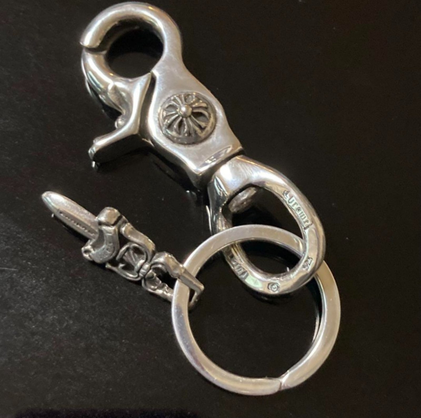 CHROME HEARTS クロムハーツ クリップ スイベル クロスボール ダガー