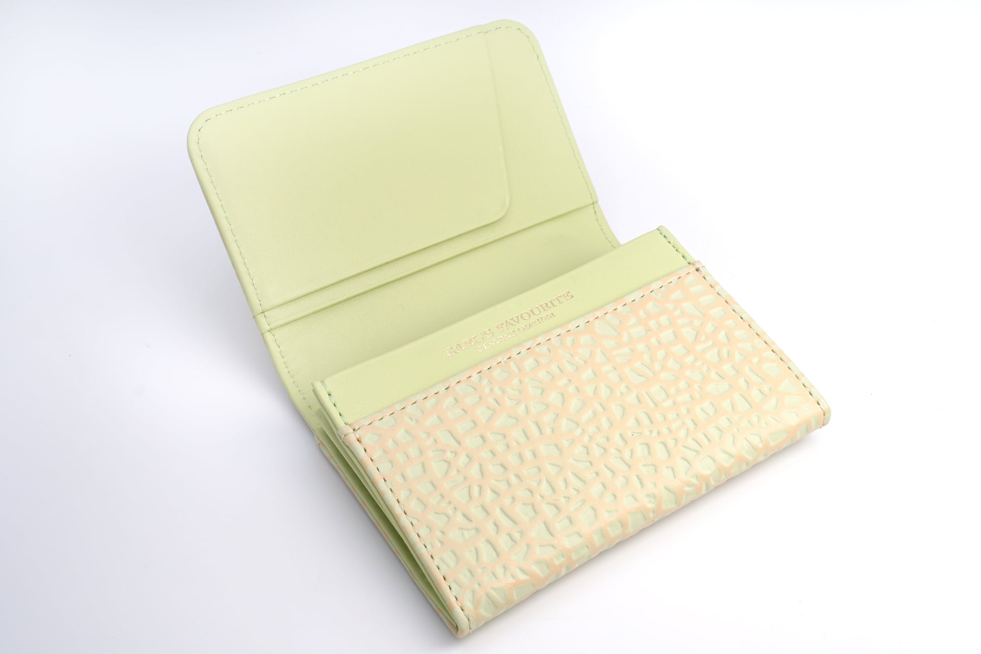 クラウンメロンなビジネス名刺入れ（牛革製）／静岡クラウンメロン