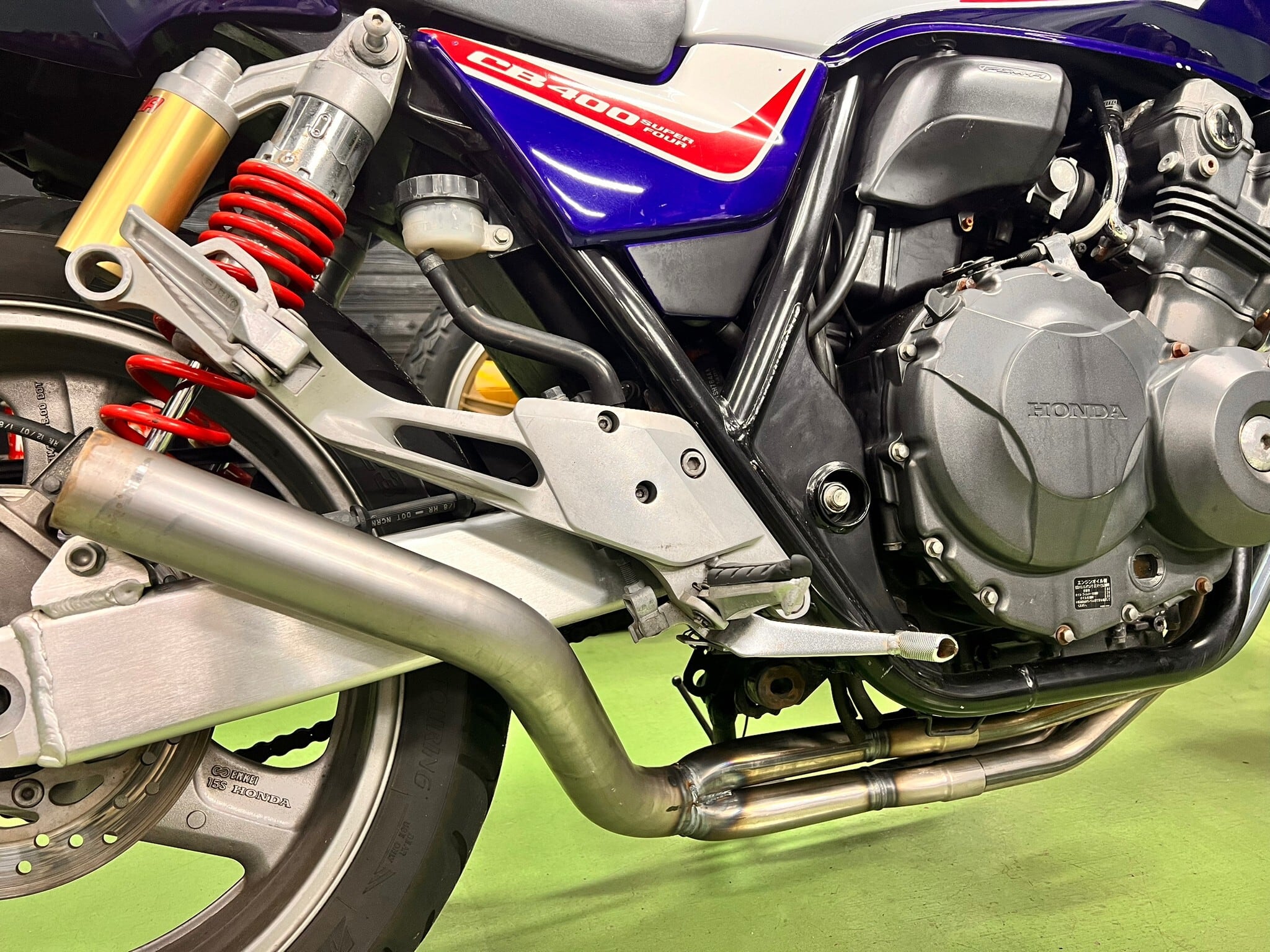 CB400SF NC42 【飛燕】 無地 4-2-1 オリジナルマフラー サイレンサー