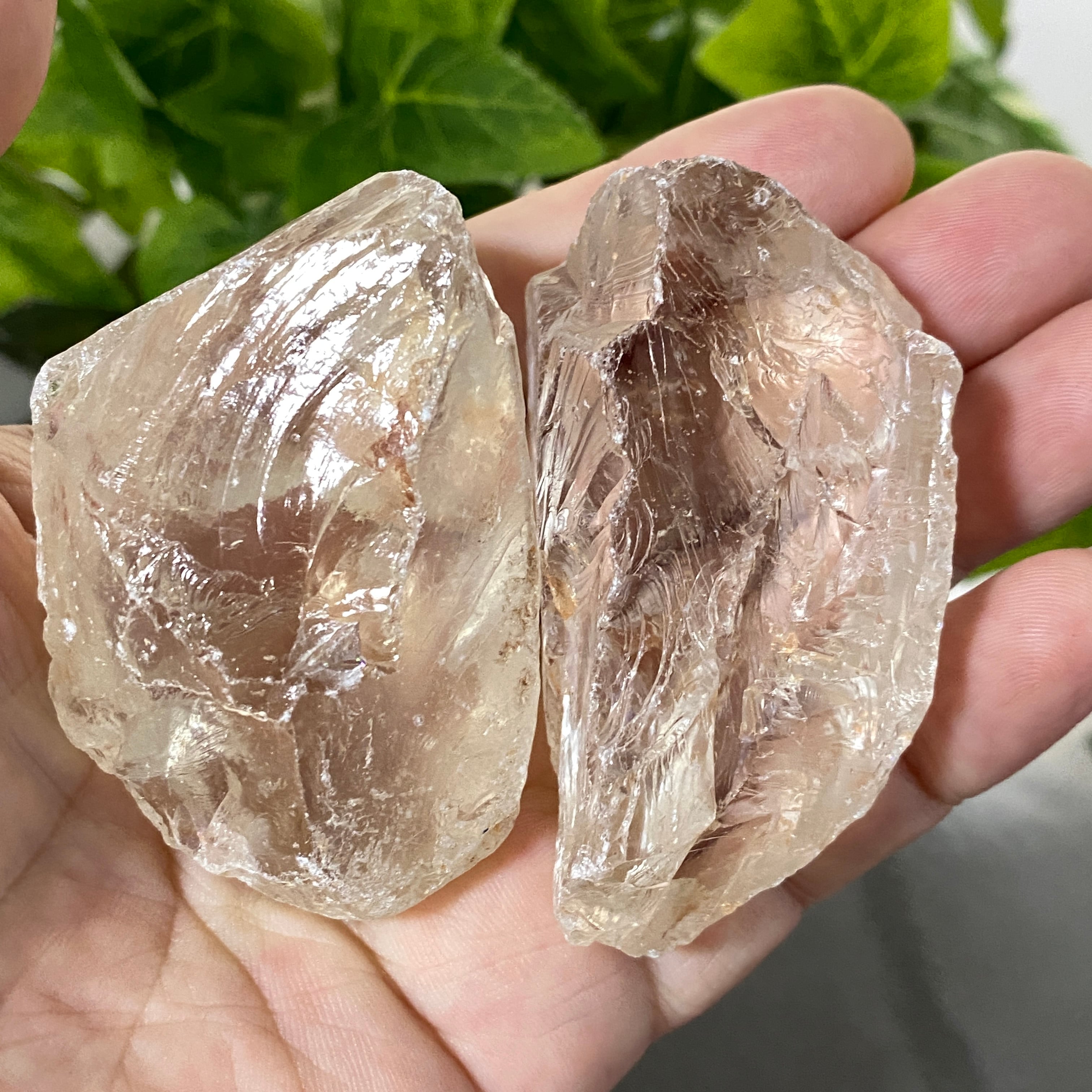 原石2個セット】天然水晶☆ロッククリスタル☆076天然石パワーストーン