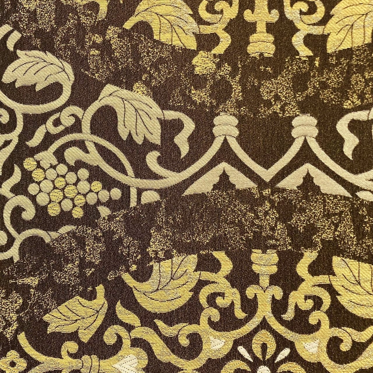 袋帯 小杉織物謹製 葡萄唐草文 六通柄 正絹 日本製 未仕立て | ご縁や